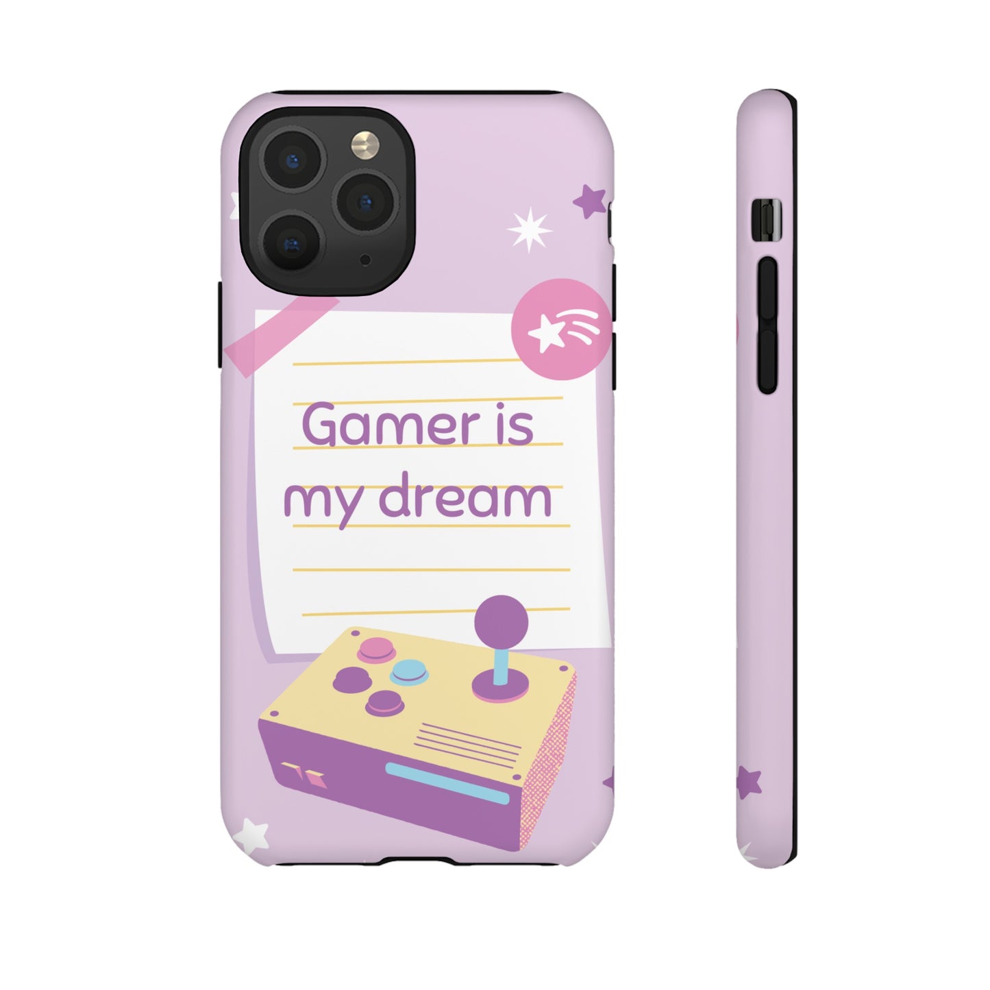 Gamer Is My Dream Job Wallpaper Phone Case | iPhone 15 Plus/ Pro, 14, 13, 12| Google Pixel 7, Pro, 5| Samsung Galaxy S23 All Major Phone Models