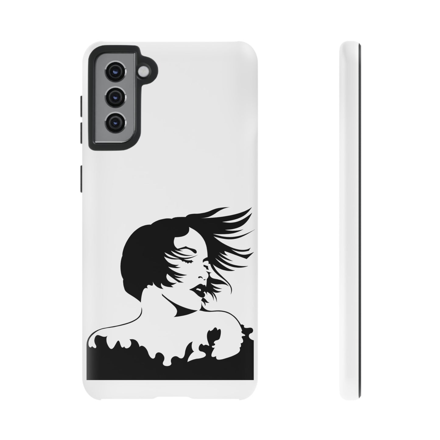 Woman In The Wind Phone Case | iPhone 15 Plus/ Pro, 14, 13, 12| Google Pixel 7, Pro, 5| Samsung Galaxy S23 All Major Phone Models