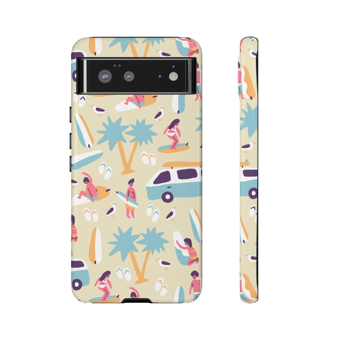 Surfers Wallpaper Phone Case | iPhone 15 Plus/ Pro, 14, 13, 12| Google Pixel 7, Pro, 5| Samsung Galaxy S23 All Major Phone Models