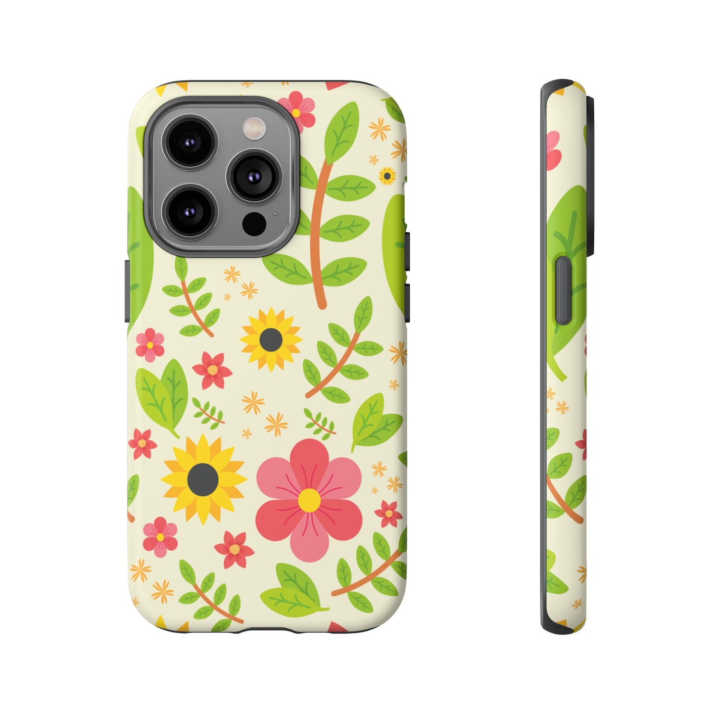 Botanical Flowers Phone Case | iPhone 15 Plus/ Pro, 14, 13, 12| Google Pixel 7, Pro, 5| Samsung Galaxy S23 All Major Phone Models