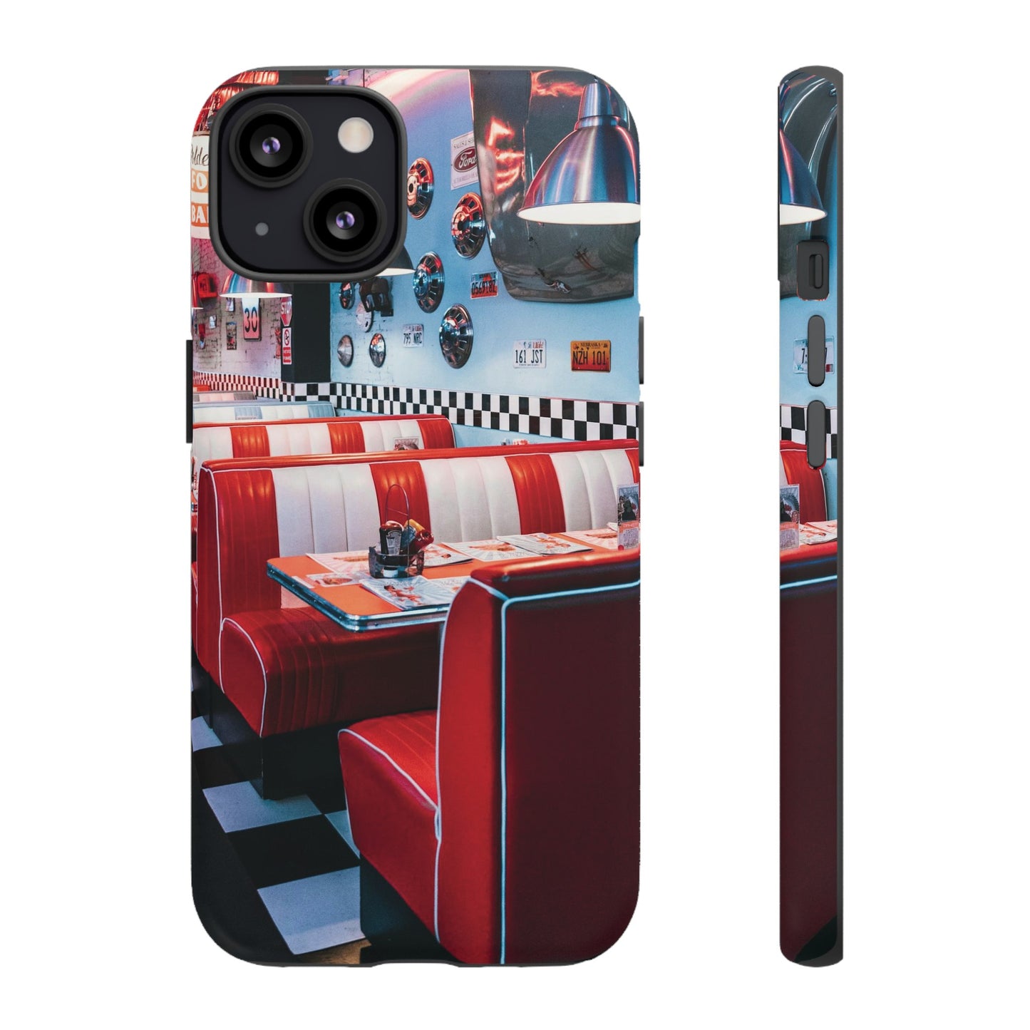 Diner Wallpaper Phone Case | iPhone 15 Plus/ Pro, 14, 13, 12| Google Pixel 7, Pro, 5| Samsung Galaxy S23 All Major Phone Models