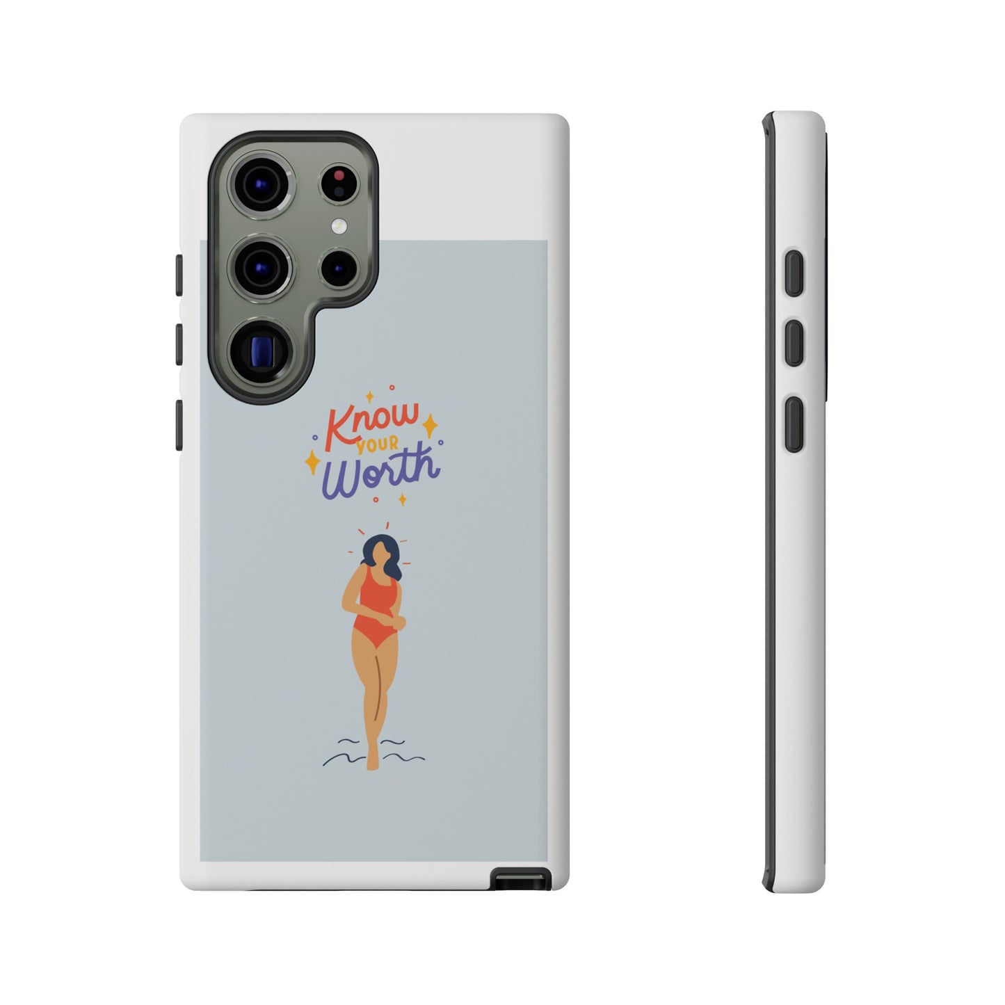 Know Your Worth Phone Case | iPhone 15 Plus/ Pro, 14, 13, 12| Google Pixel 7, Pro, 5| Samsung Galaxy S23 All Major Phone Models