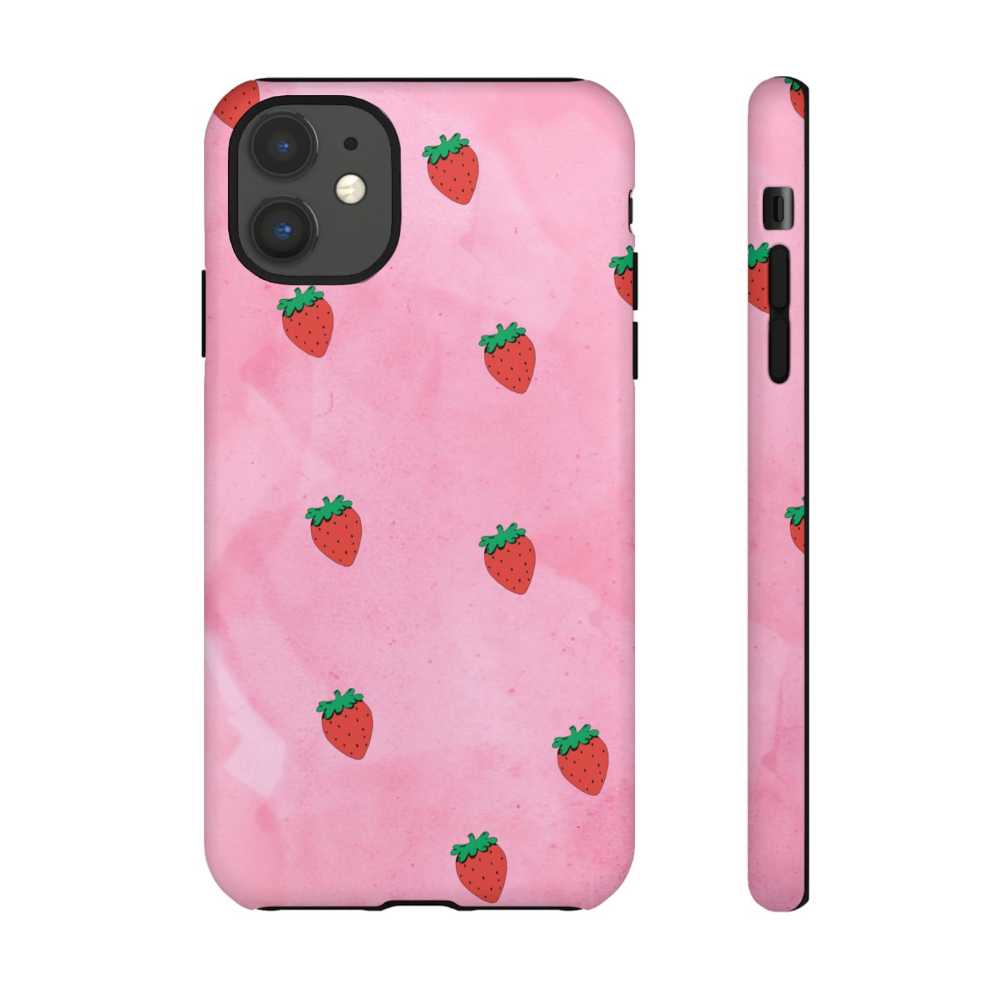 Strawberry Wallpaper Phone Case | iPhone 15 Plus/ Pro, 14, 13, 12| Google Pixel 7, Pro, 5| Samsung Galaxy S23 All Major Phone Models