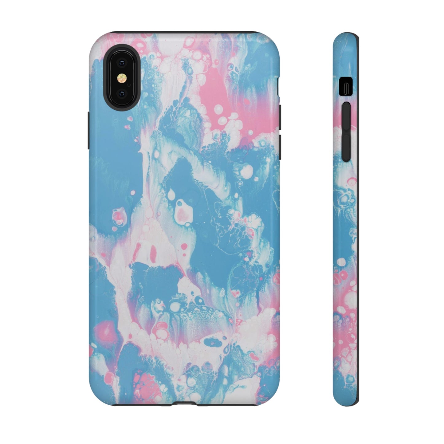 Baby Pink & Blue Resin Inspired Phone Case |iPhone 15 Plus/ Pro, 14, 13, 12|Google Pixel 7, Pro, 5|Samsung Galaxy S23 All Major Phone Models