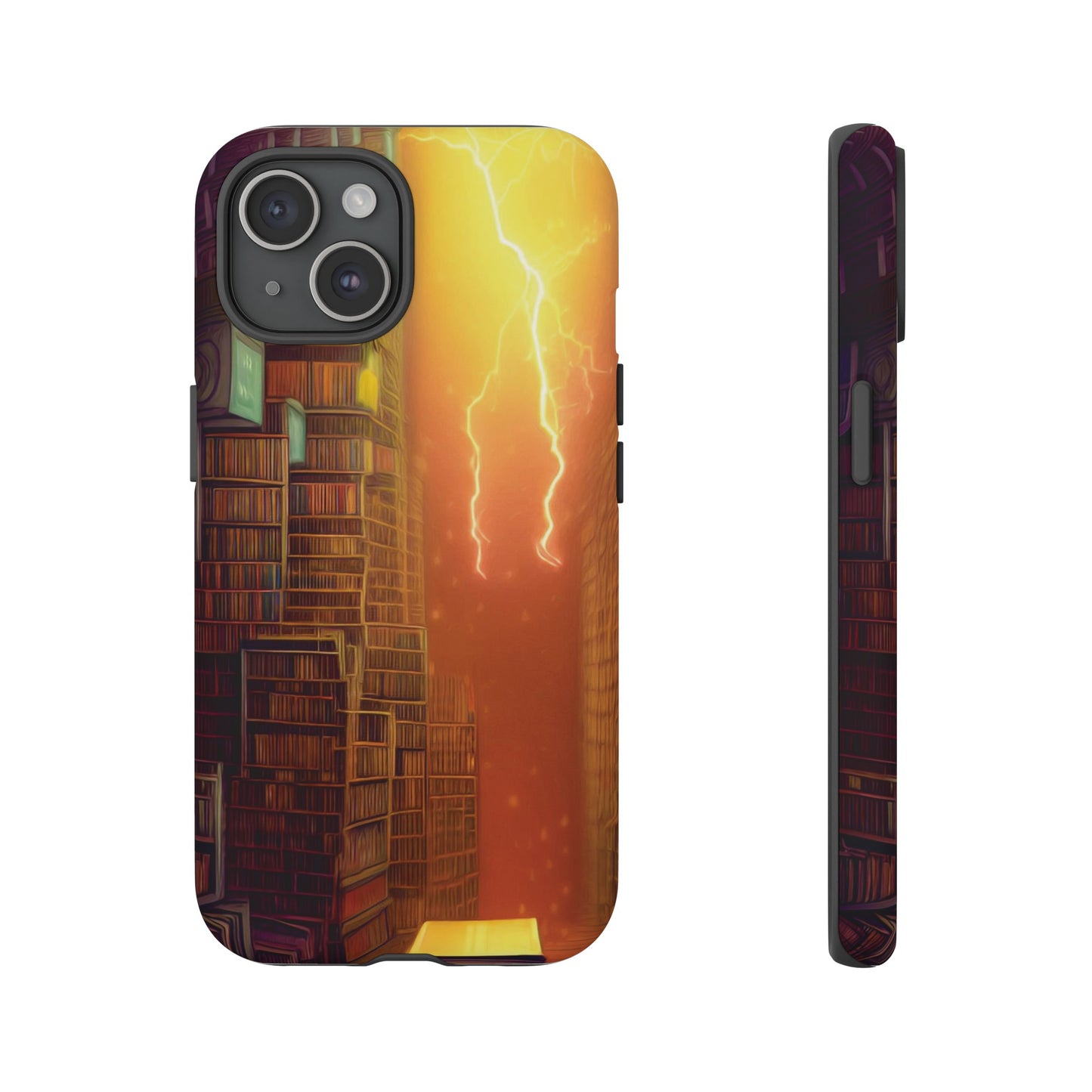 Lightning in the Library Wallpaper Phone Case | iPhone 15 Plus/ Pro, 14, 13, 12| Google Pixel 7, Pro, 5| Samsung Galaxy S23 All Major Phone Models