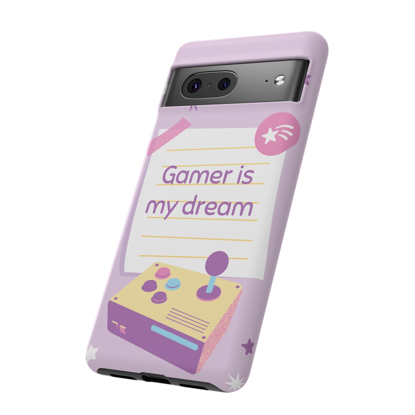 Gamer Is My Dream Job Wallpaper Phone Case | iPhone 15 Plus/ Pro, 14, 13, 12| Google Pixel 7, Pro, 5| Samsung Galaxy S23 All Major Phone Models