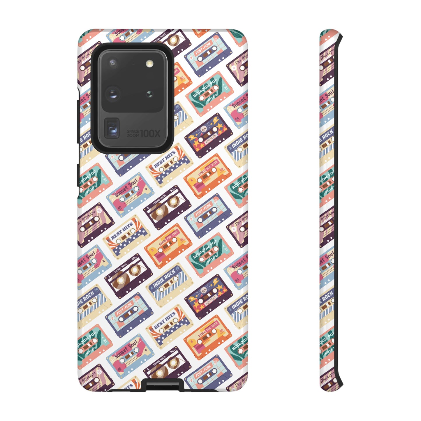 Retro Cassettes Phone Case | iPhone 15 Plus/ Pro, 14, 13, 12| Google Pixel 7, Pro, 5| Samsung Galaxy S23 All Major Phone Models