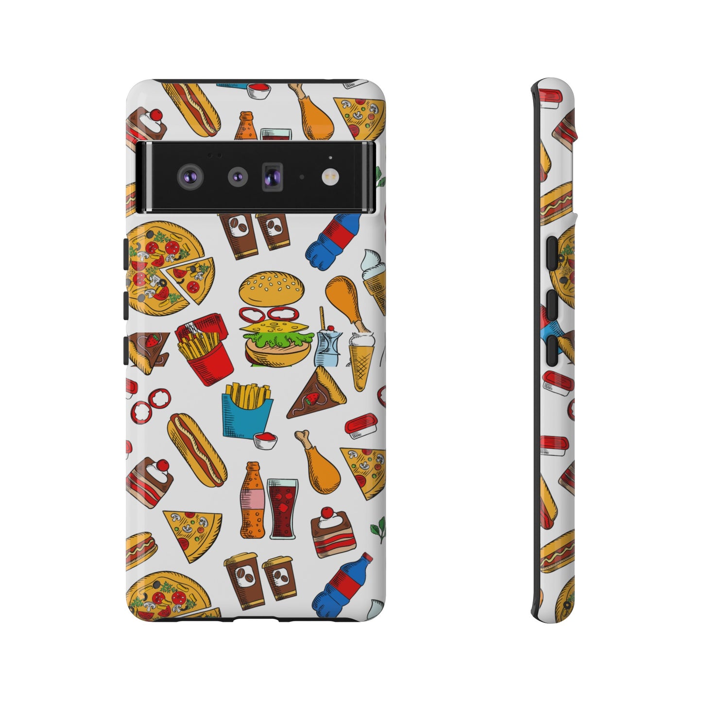 Fast Food Wallpaper Phone Case | iPhone 15 Plus/ Pro, 14, 13, 12| Google Pixel 7, Pro, 5| Samsung Galaxy S23 All Major Phone Models