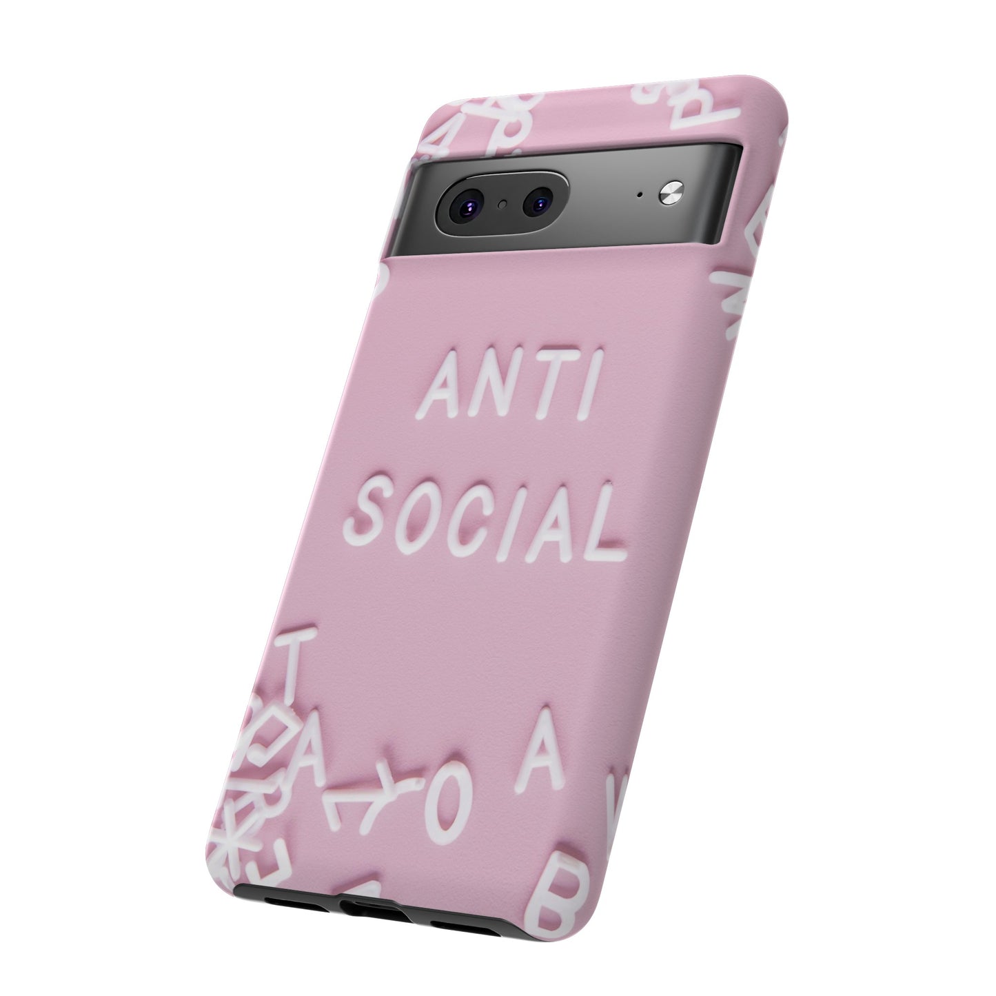 Anti Social Phone Case | iPhone 15 Plus/ Pro, 14, 13, 12| Google Pixel 7, Pro, 5| Samsung Galaxy S23 All Major Phone Models