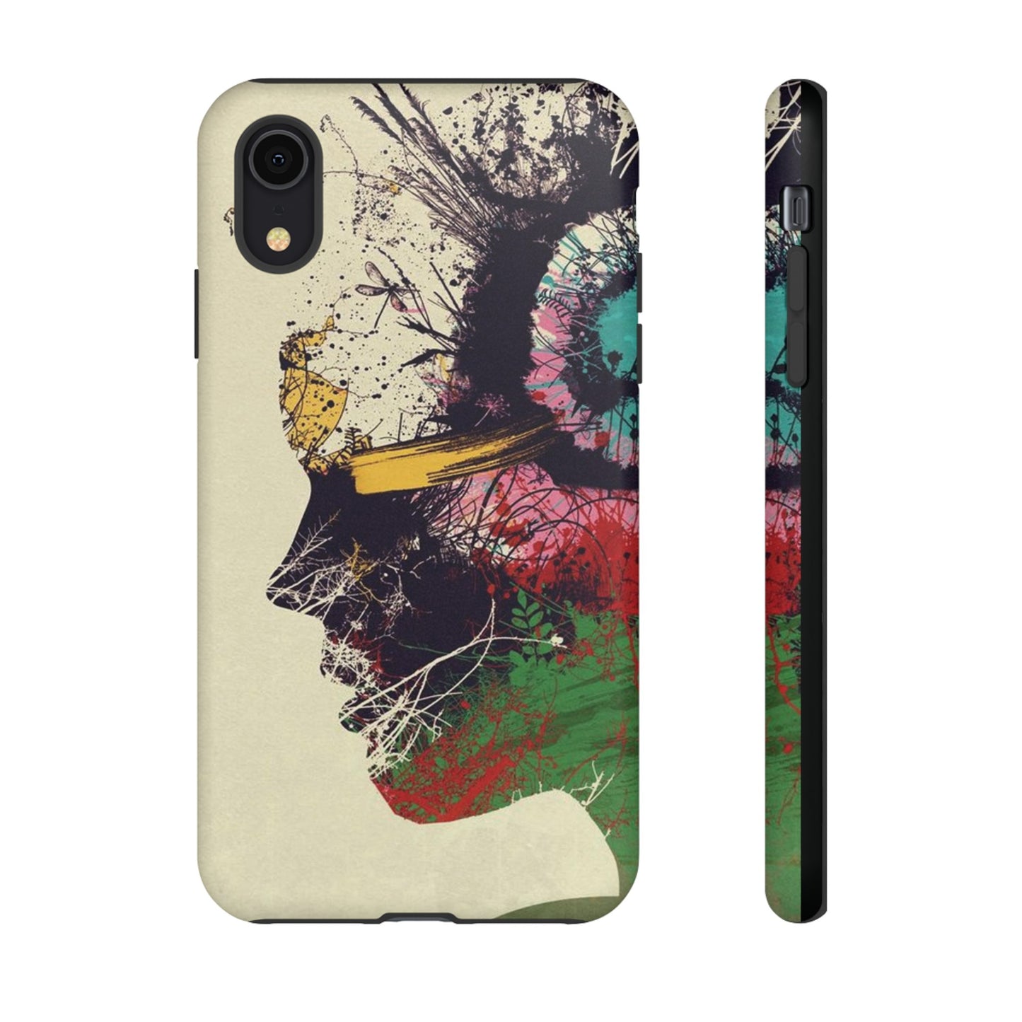 Woman’s Face Painting Wallpaper Phone Case |iPhone 15 Plus/ Pro,14, 13, 12| Google Pixel 7, Pro, 5|Samsung Galaxy S23 All Major Phone Models