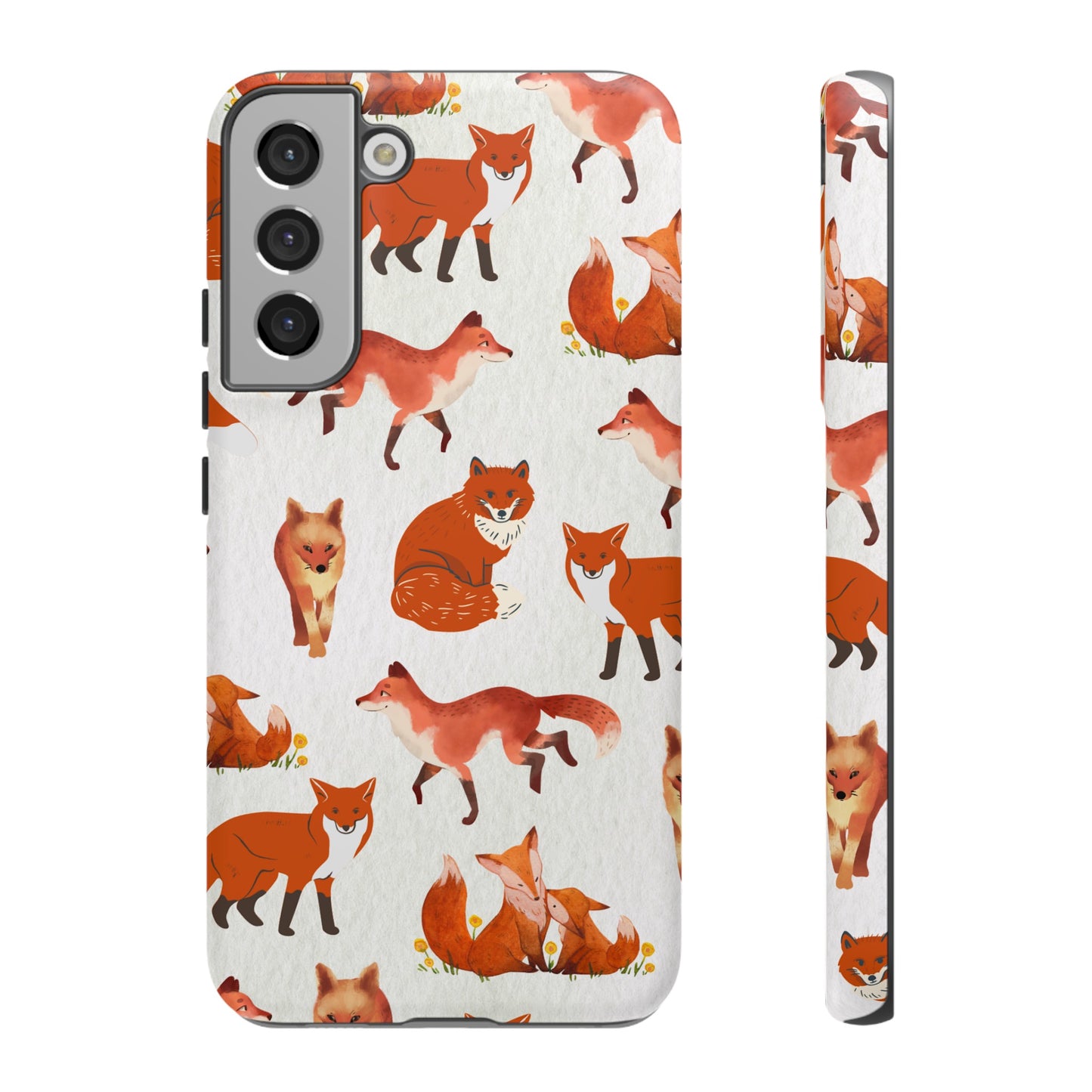 Foxes Wallpaper Phone Case | iPhone 15 Plus/ Pro, 14, 13, 12| Google Pixel 7, Pro, 5| Samsung Galaxy S23 All Major Phone Models