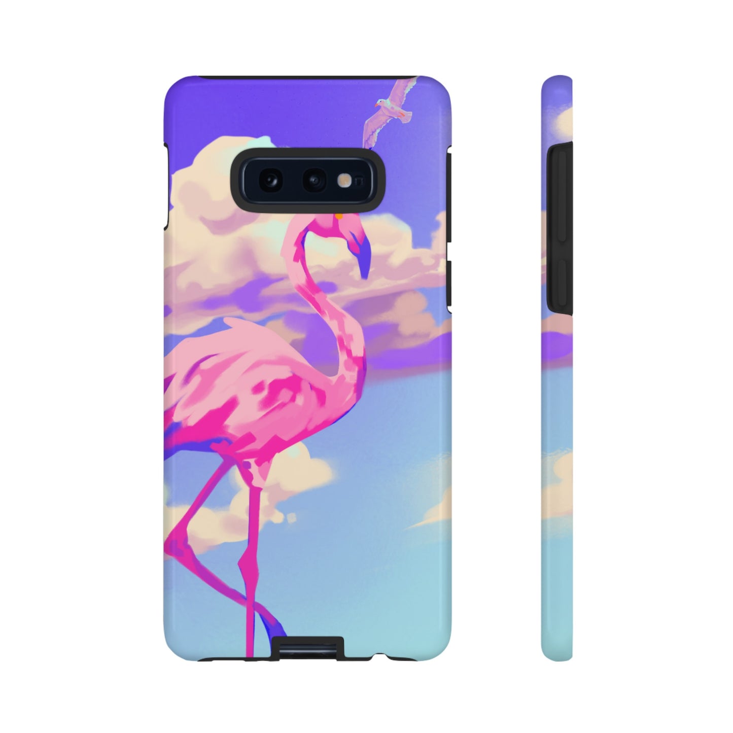 Flamingo In The Clouds Phone Case | iPhone 15 Plus/ Pro, 14, 13, 12| Google Pixel 7, Pro, 5| Samsung Galaxy S23 All Major Phone Models