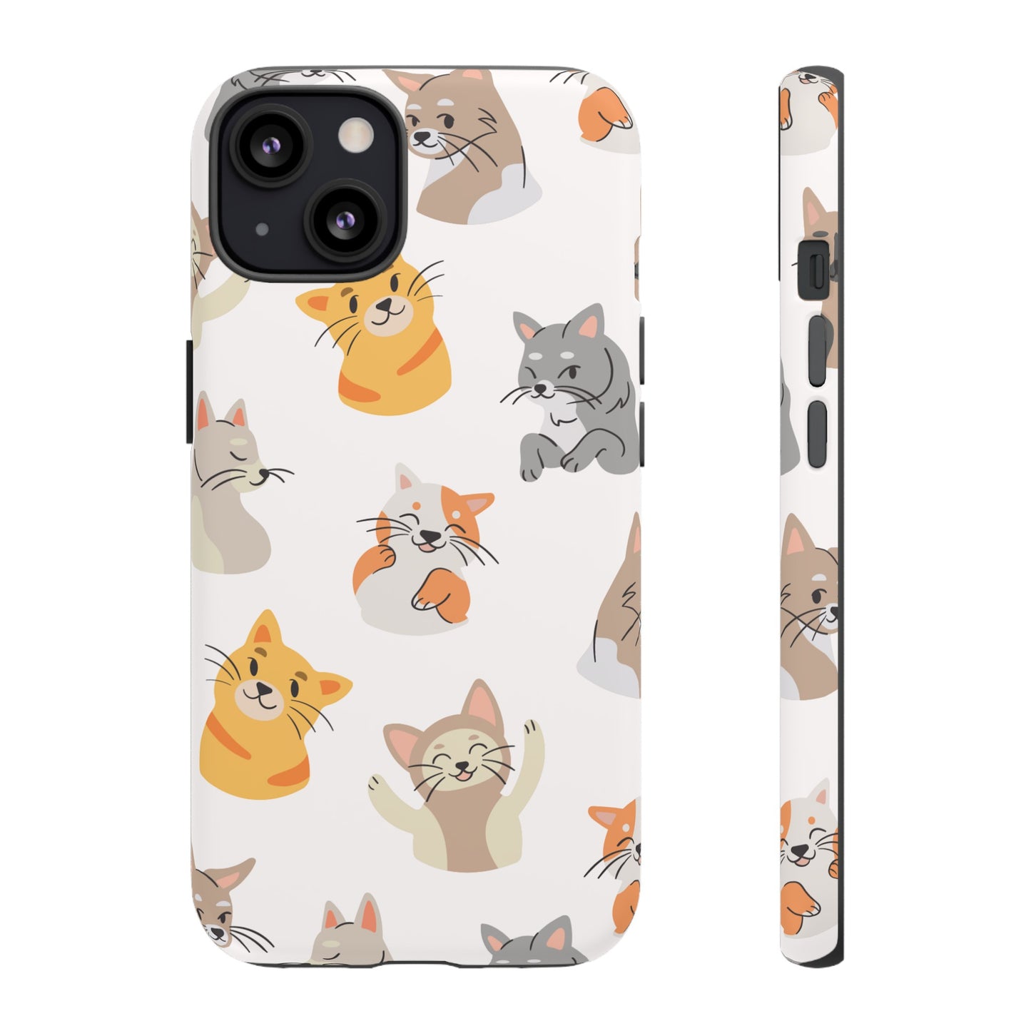 Adorable Cats Wallpaper Phone Case | iPhone 15 Plus/ Pro, 14, 13, 12| Google Pixel 7, Pro, 5| Samsung Galaxy S23 All Major Phone Models