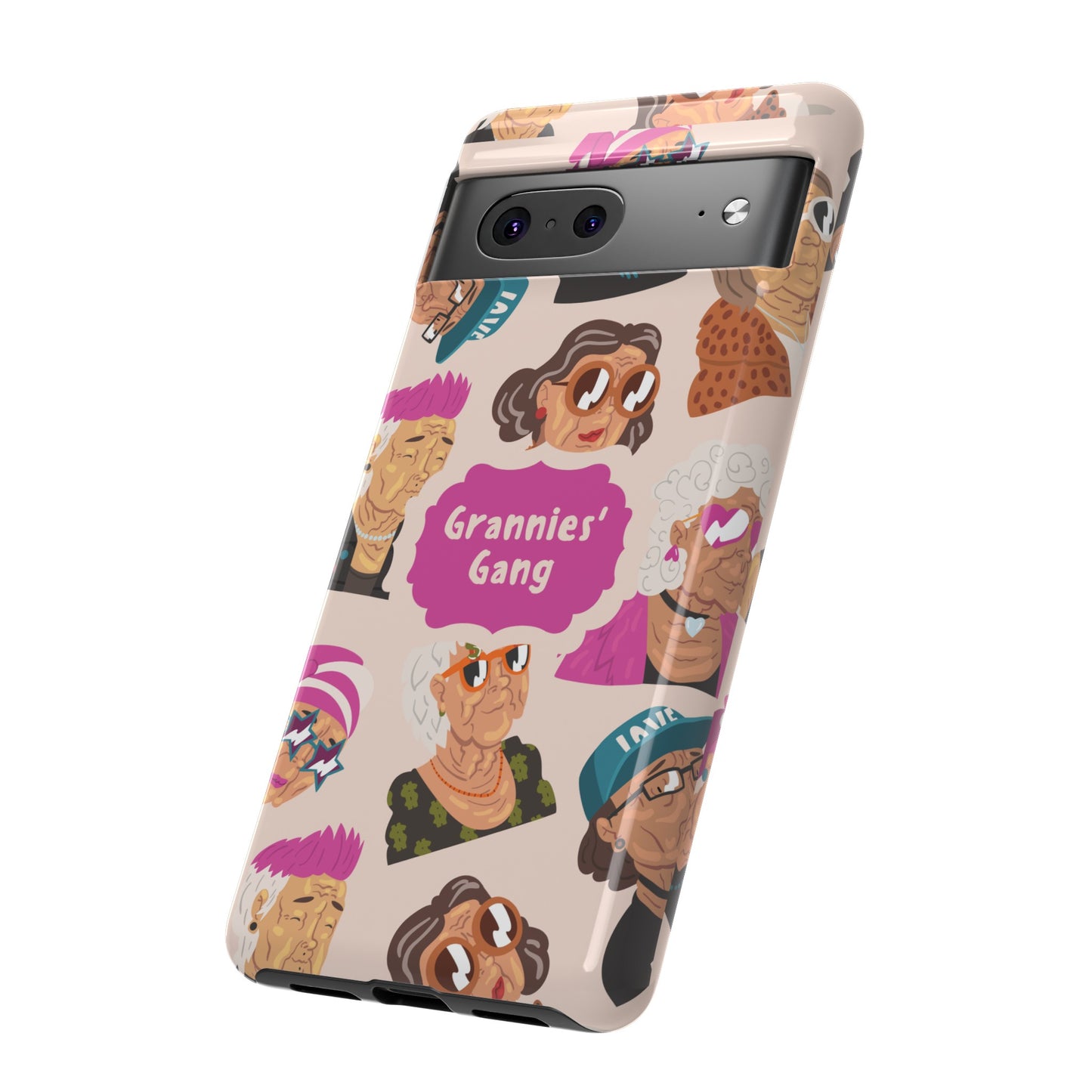 Grannies' Gang Wallpaper Phone Case | iPhone 15 Plus/ Pro, 14, 13, 12| Google Pixel 7, Pro, 5| Samsung Galaxy S23 All Major Phone Models