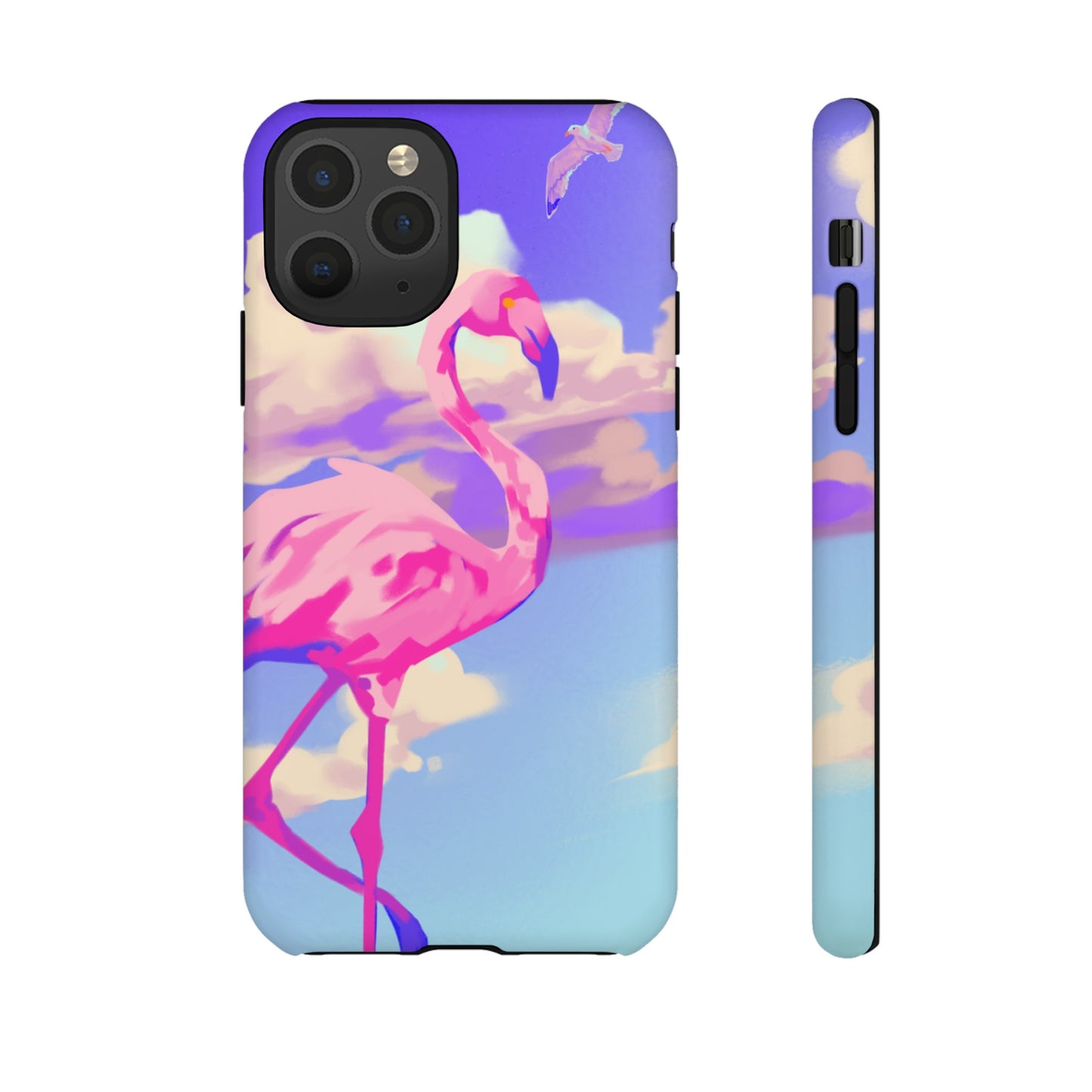 Flamingo In The Clouds Phone Case | iPhone 15 Plus/ Pro, 14, 13, 12| Google Pixel 7, Pro, 5| Samsung Galaxy S23 All Major Phone Models