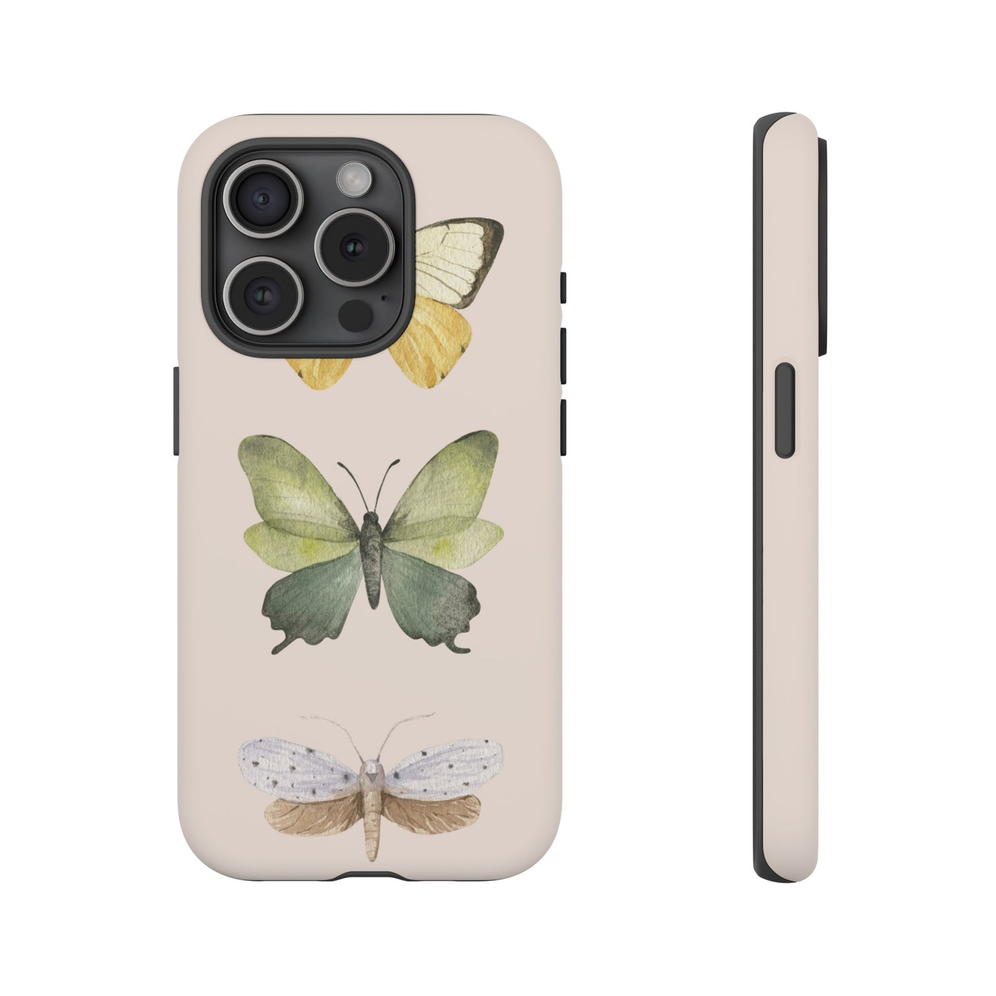 Three Butterflies Wallpaper Phone Case | iPhone 15 Plus/ Pro, 14, 13, 12| Google Pixel 7, Pro, 5| Samsung Galaxy S23 All Major Phone Models