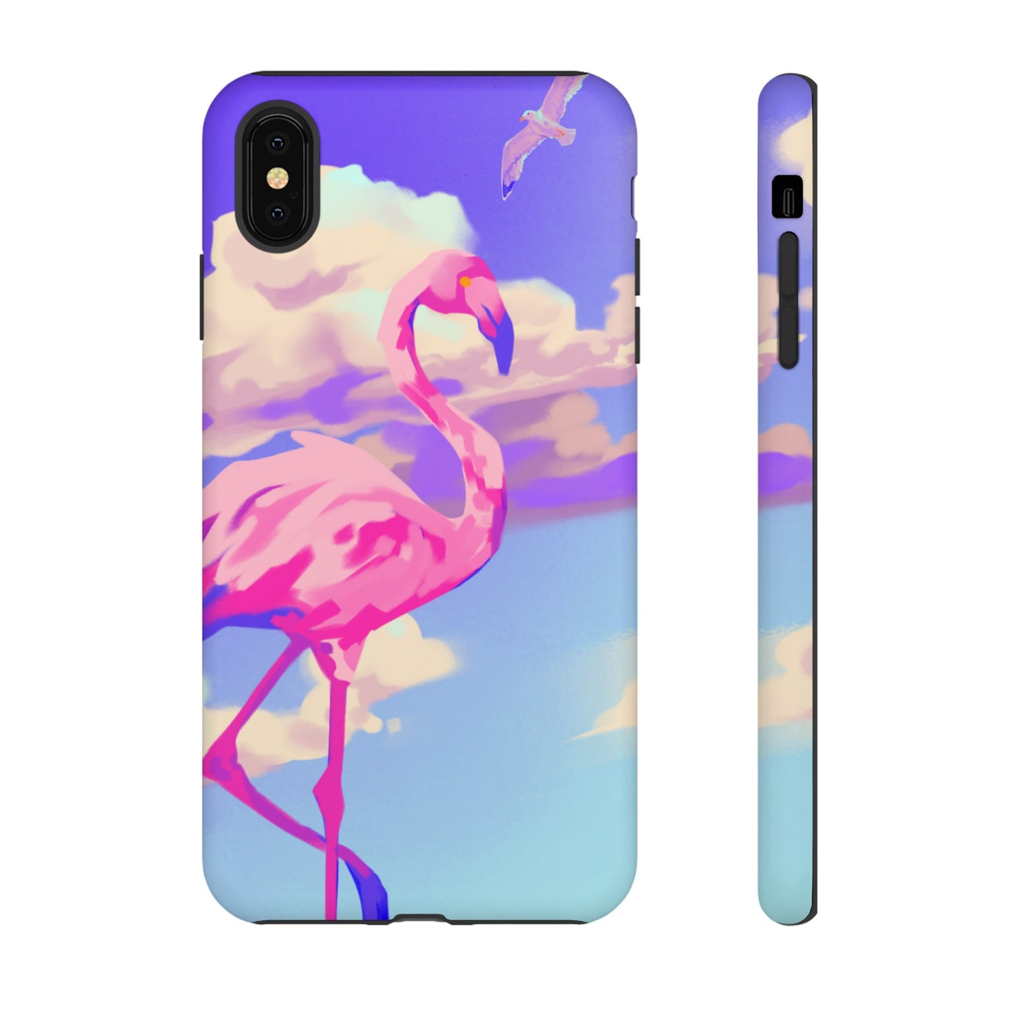 Flamingo In The Clouds Phone Case | iPhone 15 Plus/ Pro, 14, 13, 12| Google Pixel 7, Pro, 5| Samsung Galaxy S23 All Major Phone Models