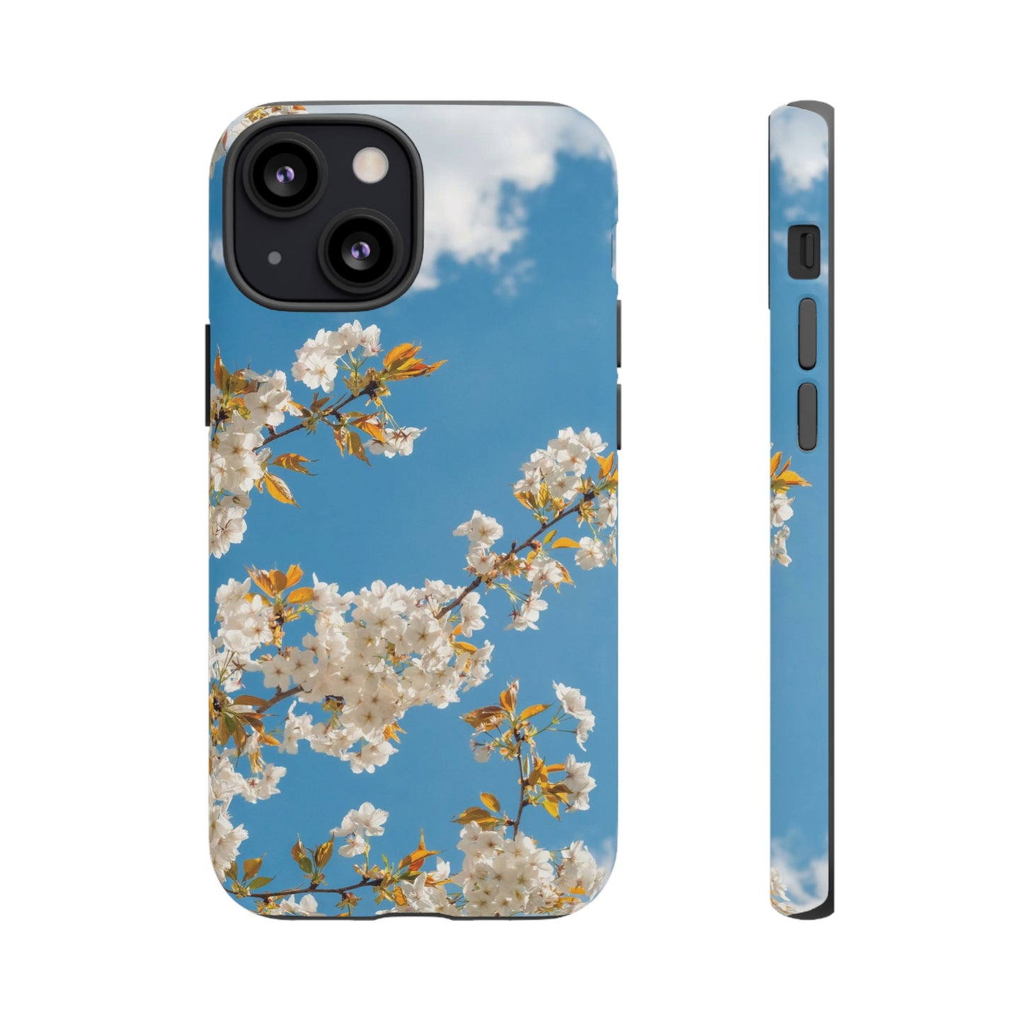 White Blossom Wallpaper Phone Case | iPhone 15 Plus/ Pro, 14, 13, 12| Google Pixel 7, Pro, 5| Samsung Galaxy S23 All Major Phone Models