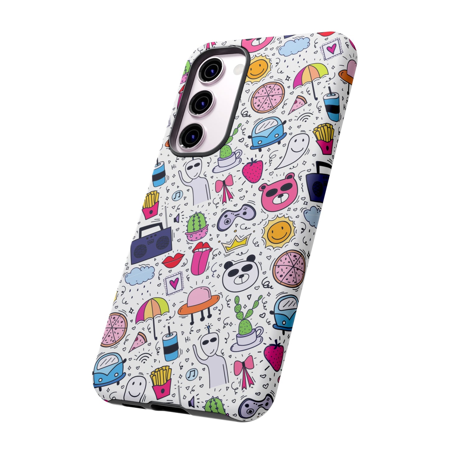 Cartoon Collage Phone Case | iPhone 15 Plus/ Pro, 14, 13, 12| Google Pixel 7, Pro, 5| Samsung Galaxy S23 All Major Phone Models