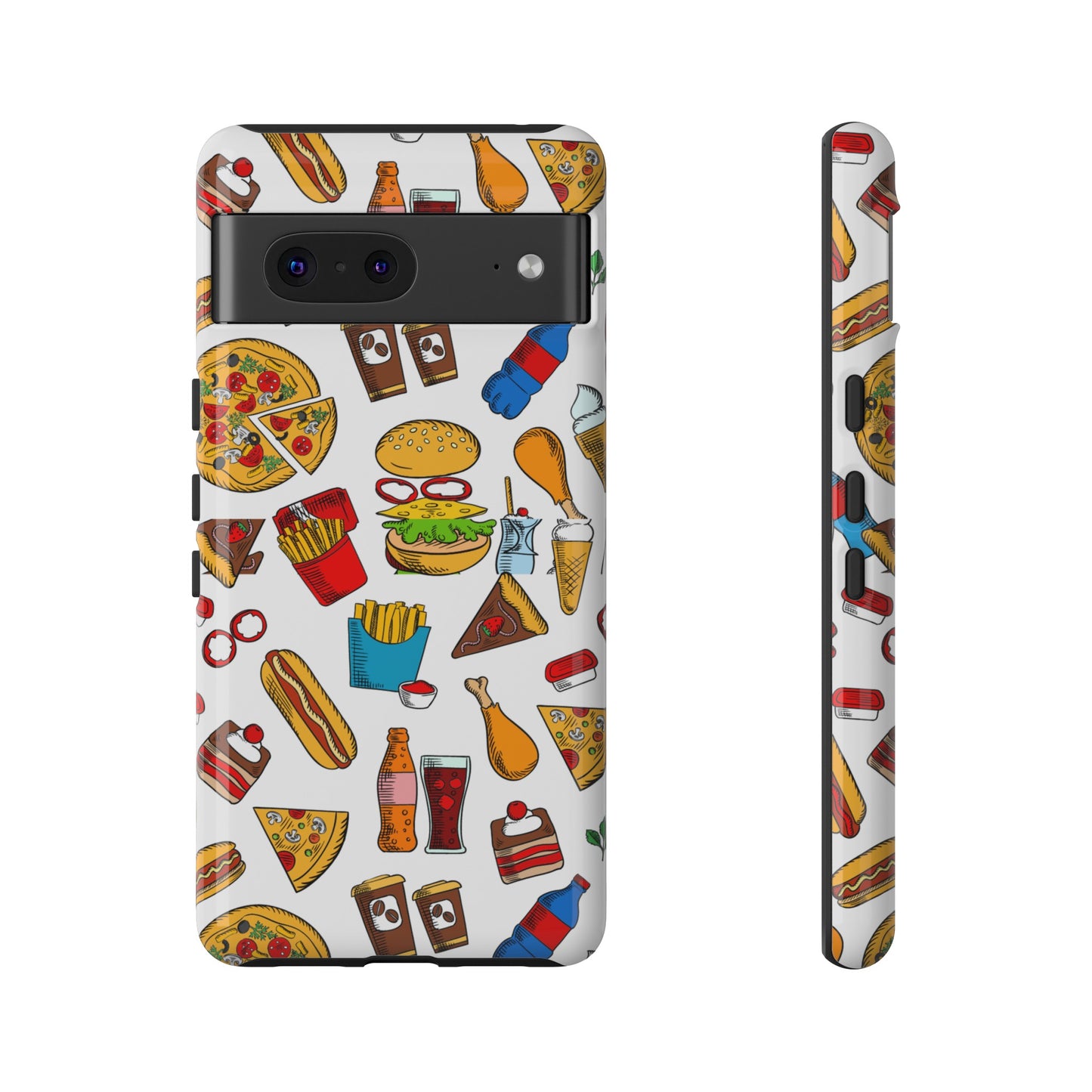 Fast Food Wallpaper Phone Case | iPhone 15 Plus/ Pro, 14, 13, 12| Google Pixel 7, Pro, 5| Samsung Galaxy S23 All Major Phone Models