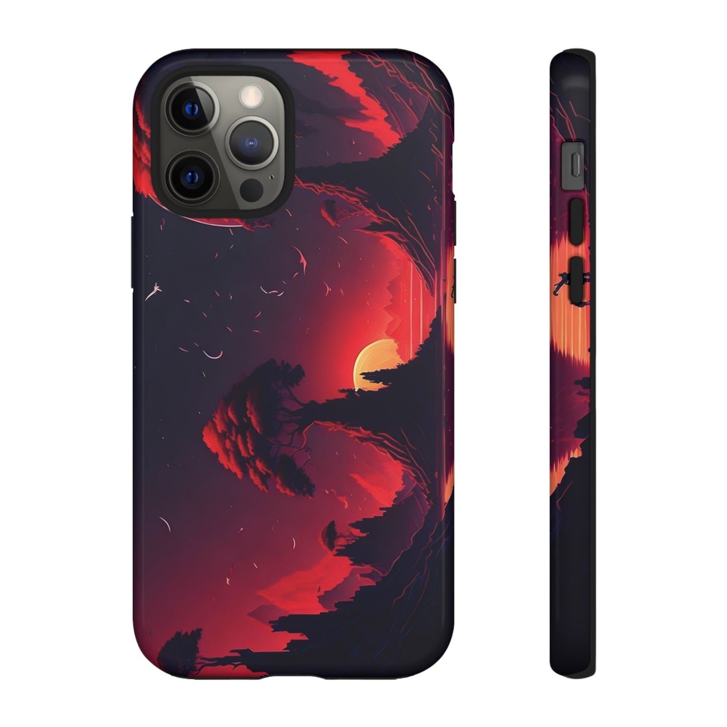 Red Sunset Wallpaper Phone Case | iPhone 15 Plus/ Pro, 14, 13, 12| Google Pixel 7, Pro, 5| Samsung Galaxy S23 All Major Phone Models