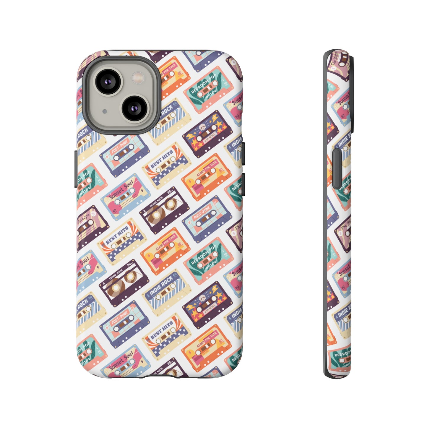 Retro Cassettes Phone Case | iPhone 15 Plus/ Pro, 14, 13, 12| Google Pixel 7, Pro, 5| Samsung Galaxy S23 All Major Phone Models