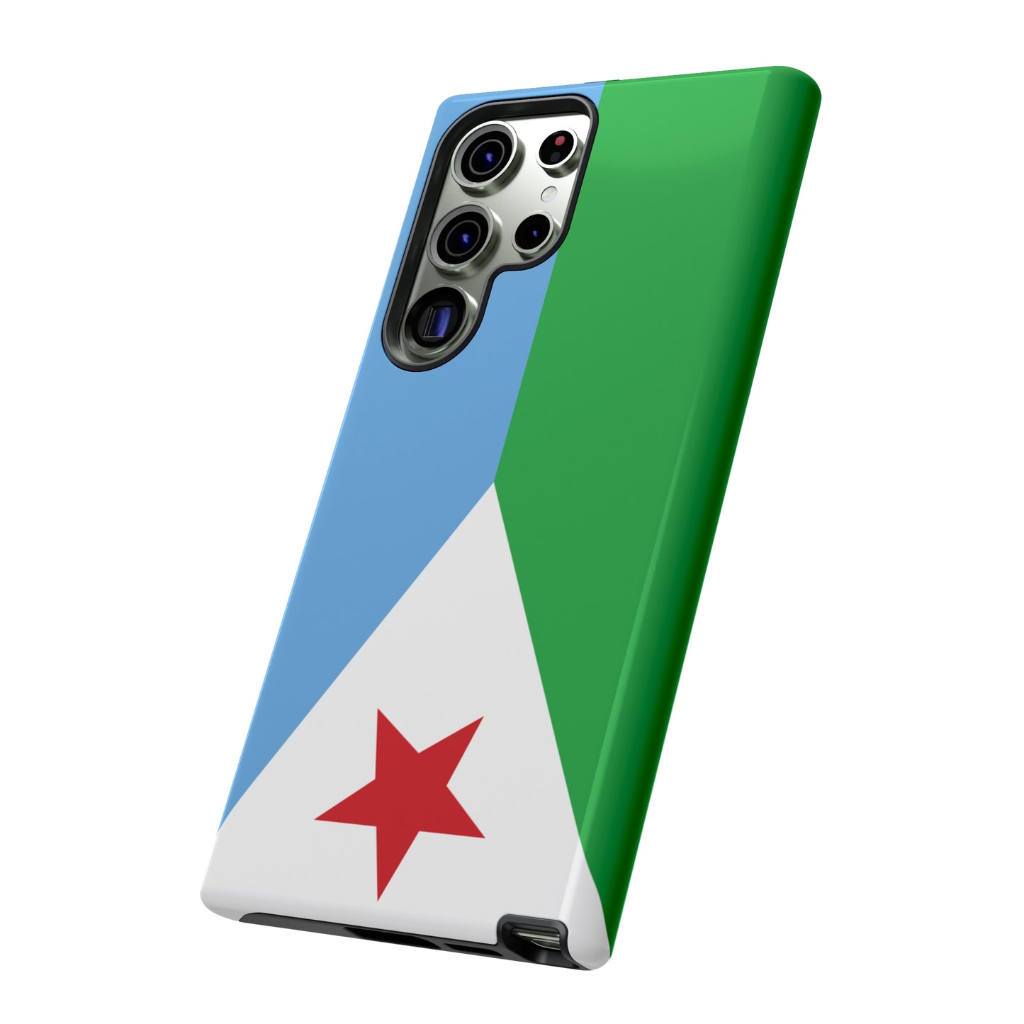 Djibouti Flag Phone Case | iPhone 15 Plus/ Pro, 14, 13, 12| Google Pixel 7, Pro, 5| Samsung Galaxy S23 All Major Phone Models