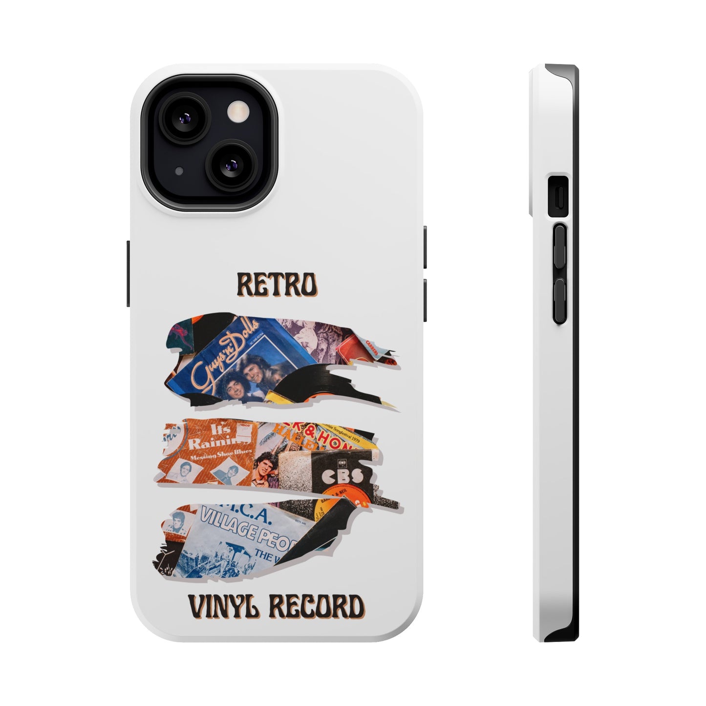 Retro Vinyl Record Phone Case | iPhone 15 Plus/ Pro, 14, 13, 12|