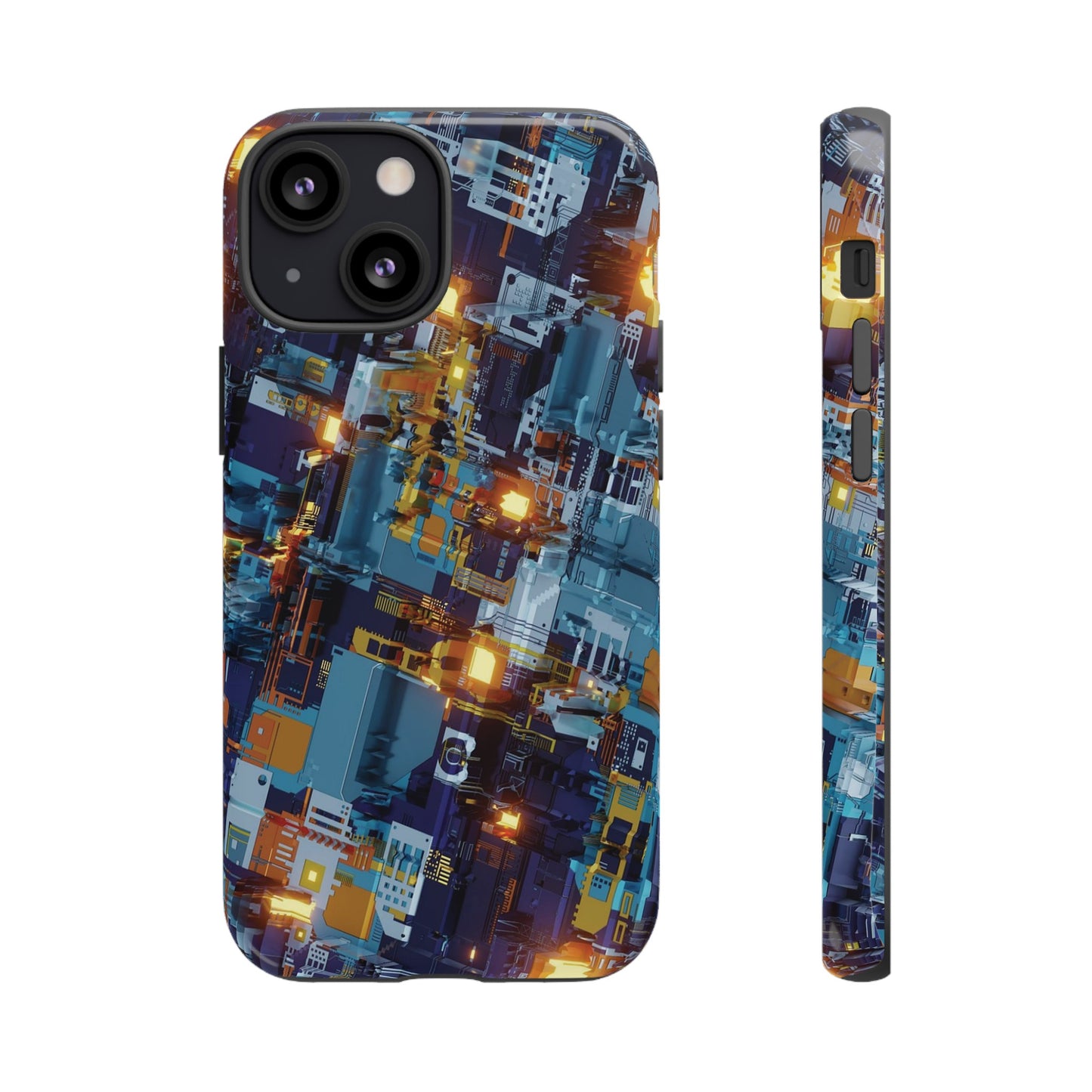 Computer Circuit Board Wallpaper Phone Case | iPhone 15 Plus/ Pro, 14, 13, 12| Google Pixel 7, Pro, 5| Samsung Galaxy S23 All Major Phone Models