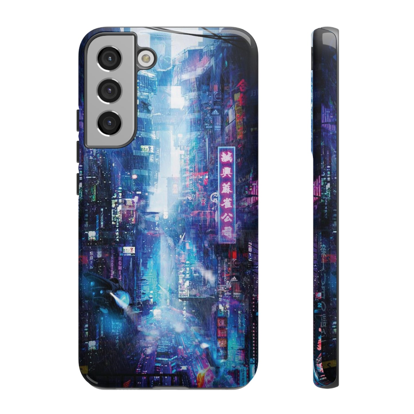 Night Life Futuristic City Wallpaper Phone Case | iPhone 15 Plus/ Pro, 14, 13, 12| Google Pixel 7, Pro, 5| Samsung Galaxy S23 All Major Phone Models