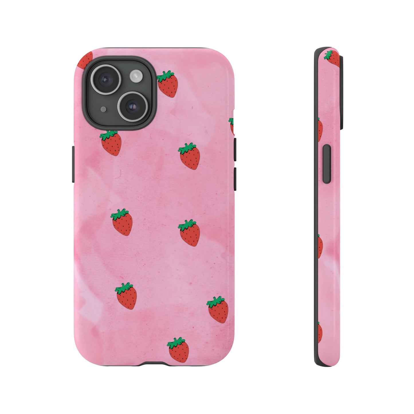 Strawberry Wallpaper Phone Case | iPhone 15 Plus/ Pro, 14, 13, 12| Google Pixel 7, Pro, 5| Samsung Galaxy S23 All Major Phone Models