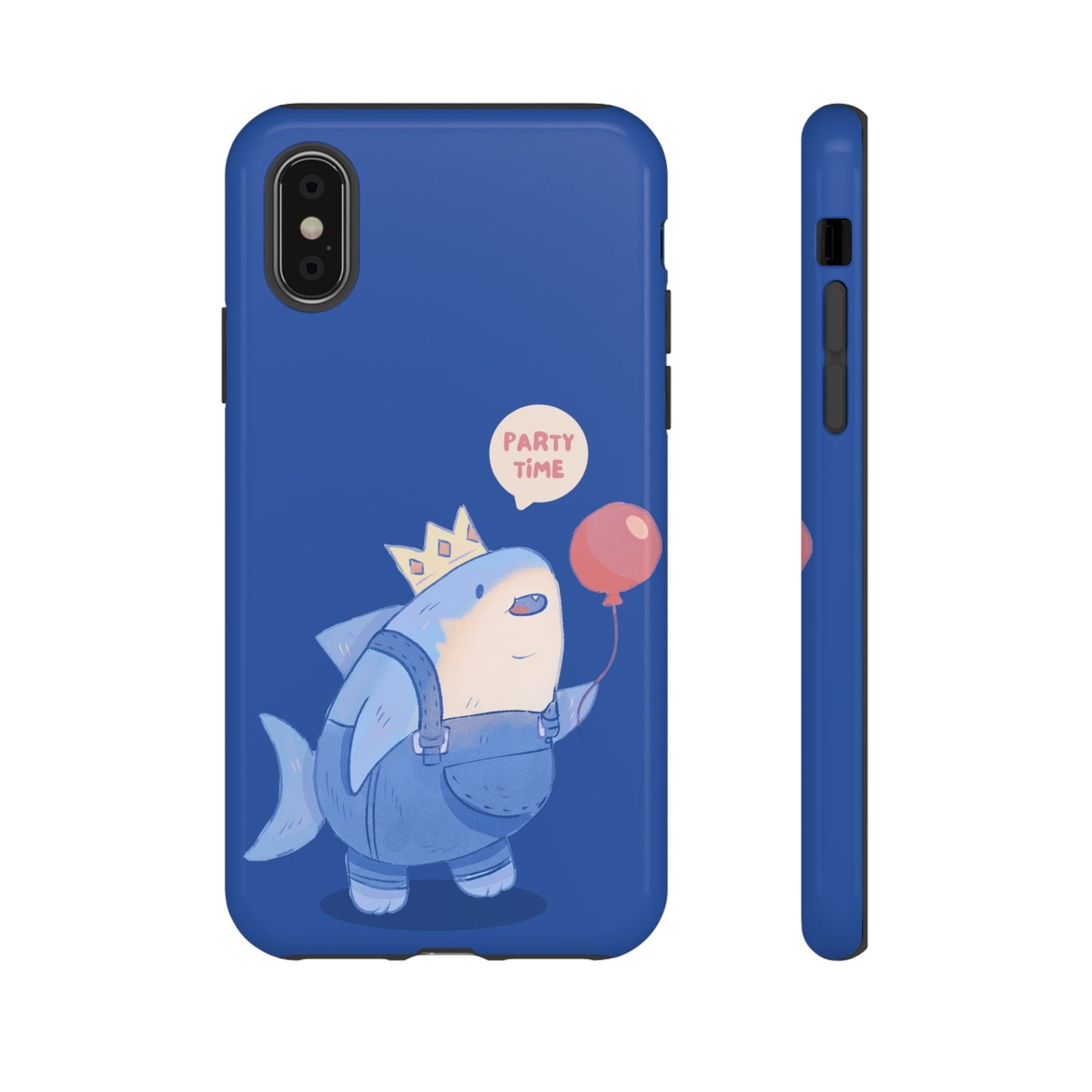 Shark Party Time Phone Case | iPhone 15 Plus/ Pro, 14, 13, 12| Google Pixel 7, Pro, 5| Samsung Galaxy S23 All Major Phone Models