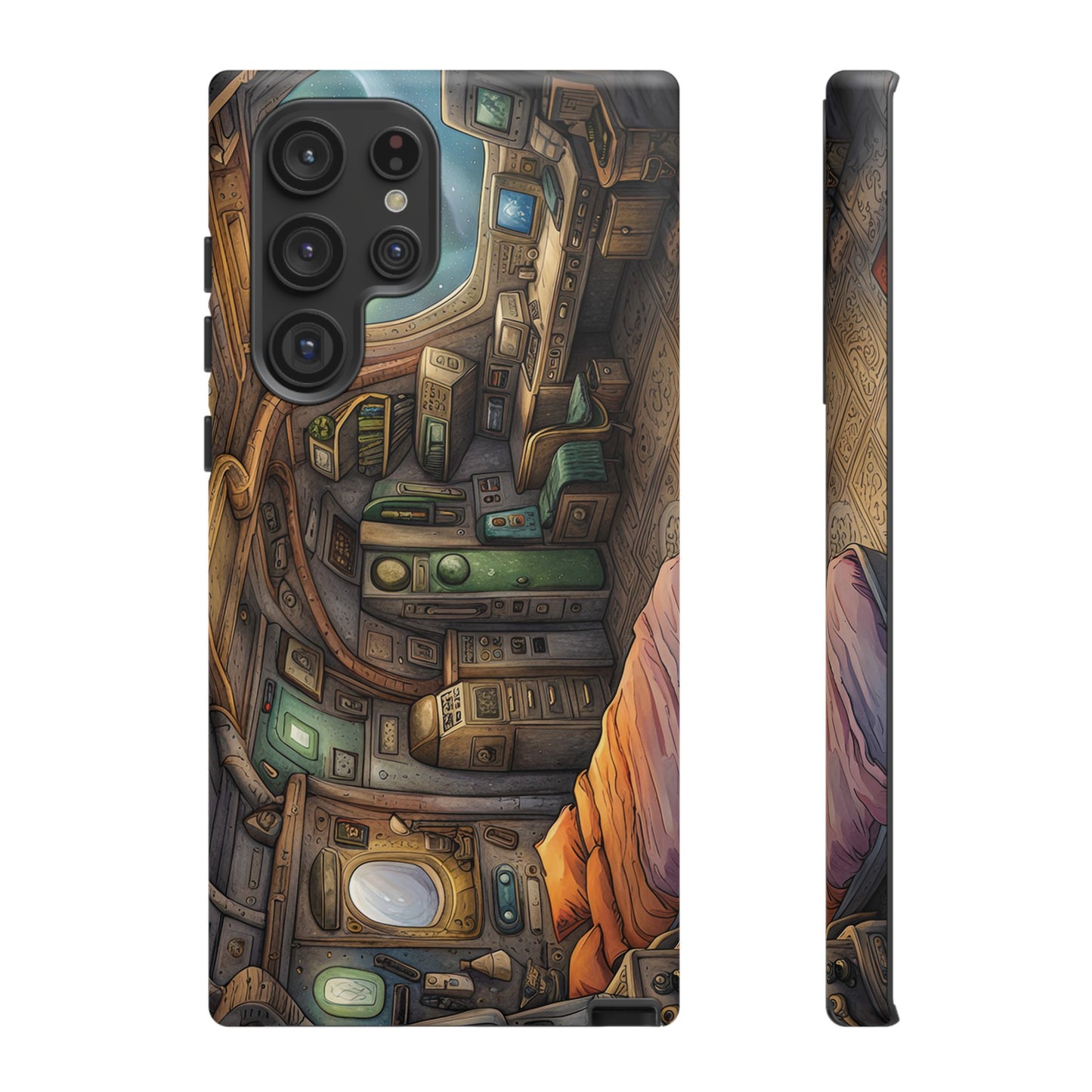 Cosy Spaceship Wallpaper Phone Case | iPhone 15 Plus/ Pro, 14, 13, 12| Google Pixel 7, Pro, 5| Samsung Galaxy S23 All Major Phone Models