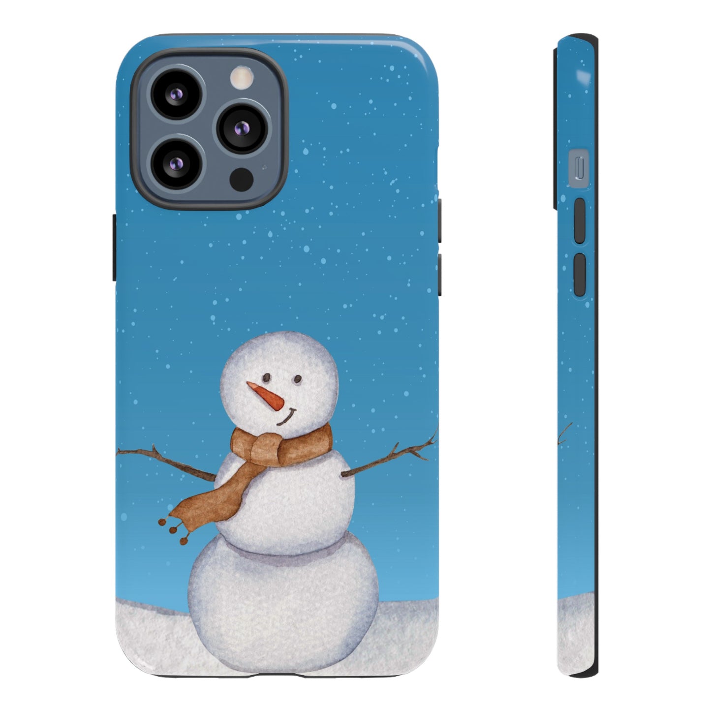 Snowman Wallpaper Phone Case | iPhone 15 Plus/ Pro, 14, 13, 12| Google Pixel 7, Pro, 5| Samsung Galaxy S23 All Major Phone Models