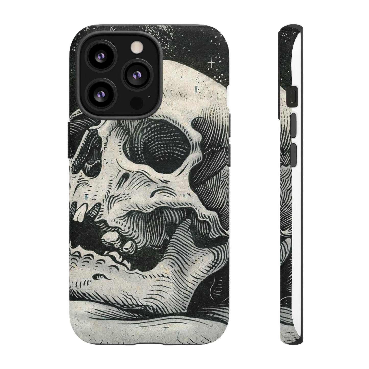 Skull Wallpaper Phone Case | iPhone 15 Plus/ Pro, 14, 13, 12| Google Pixel 7, Pro, 5| Samsung Galaxy S23 All Major Phone Models