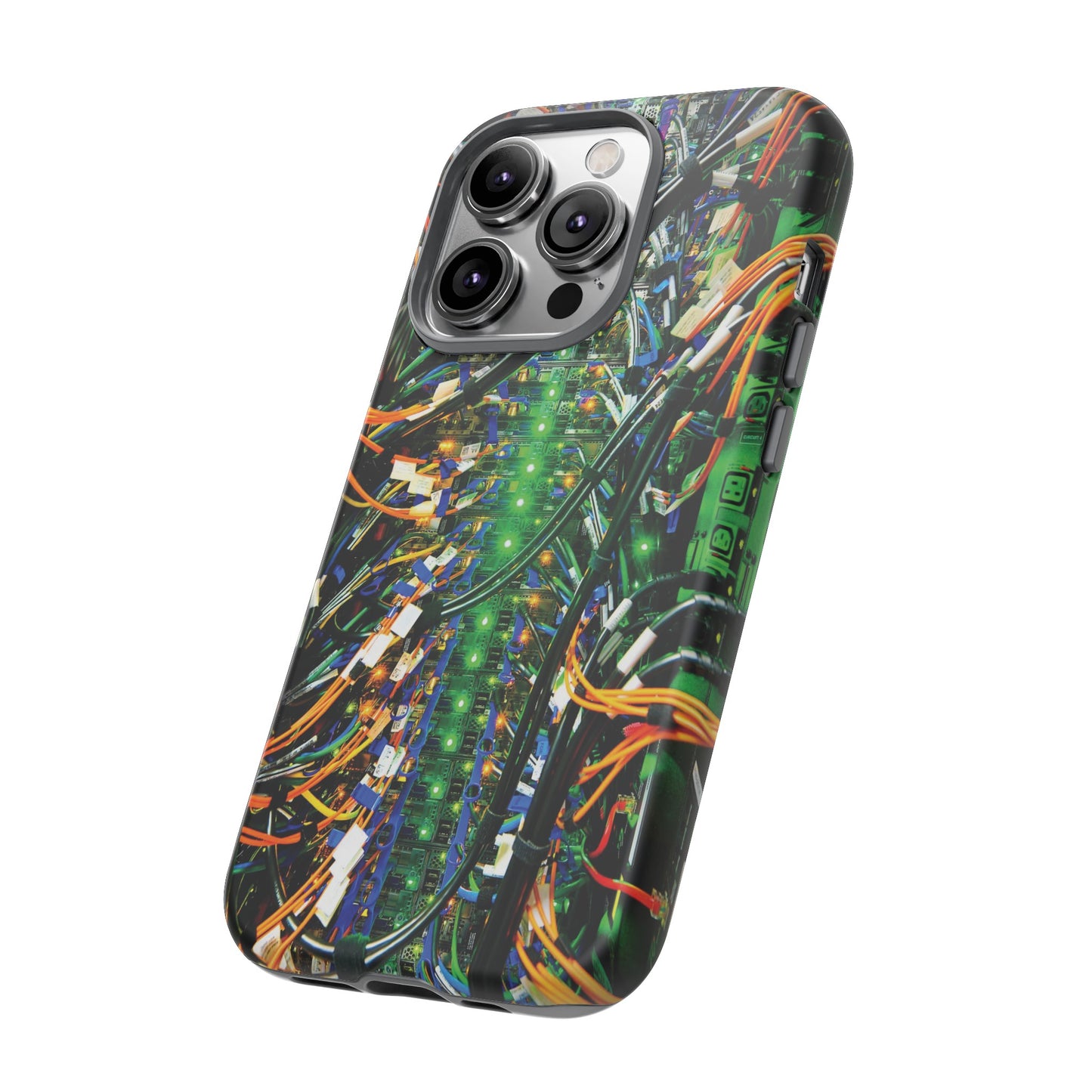 Green Computer Circuitboard Wallpaper Phone Case | iPhone 15 Plus/ Pro, 14, 13, 12| Google Pixel 7, Pro, 5| Samsung Galaxy S23 All Major Phone Models