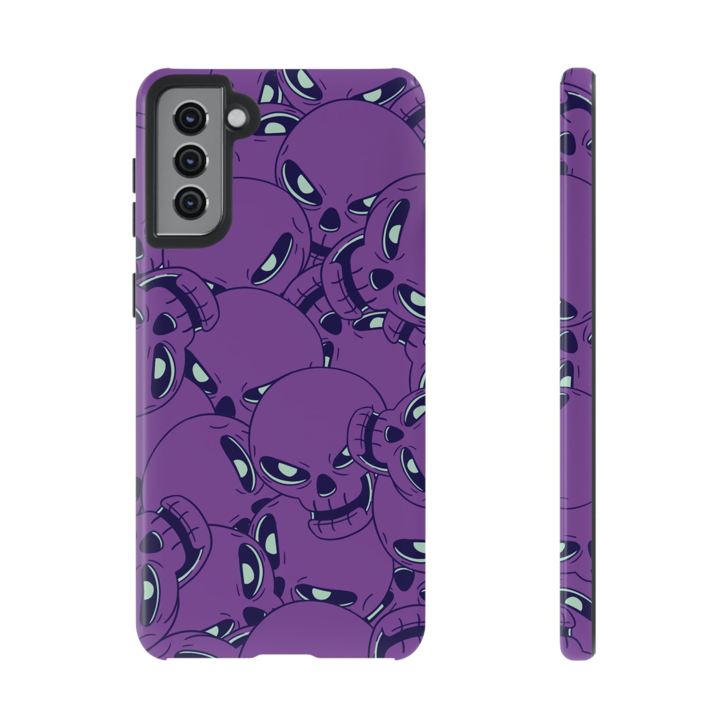 Glowing Skulls Wallpaper Phone Case | iPhone 15 Plus/ Pro, 14, 13, 12| Google Pixel 7, Pro, 5| Samsung Galaxy S23 All Major Phone Models