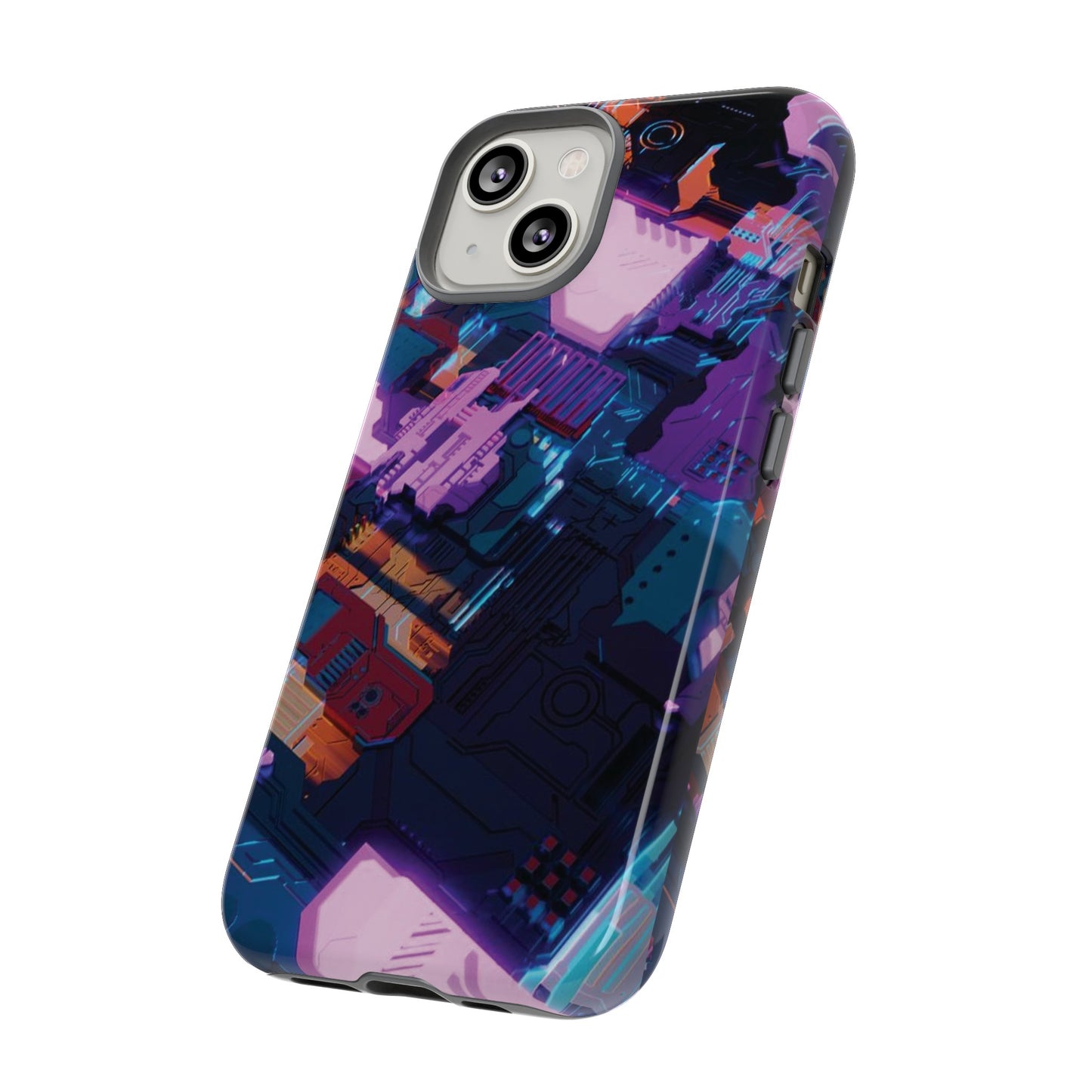 Purple Circuit Board Wallpaper Phone Case | iPhone 15 Plus/ Pro, 14, 13, 12| Google Pixel 7, Pro, 5| Samsung Galaxy S23 All Major Phone Models