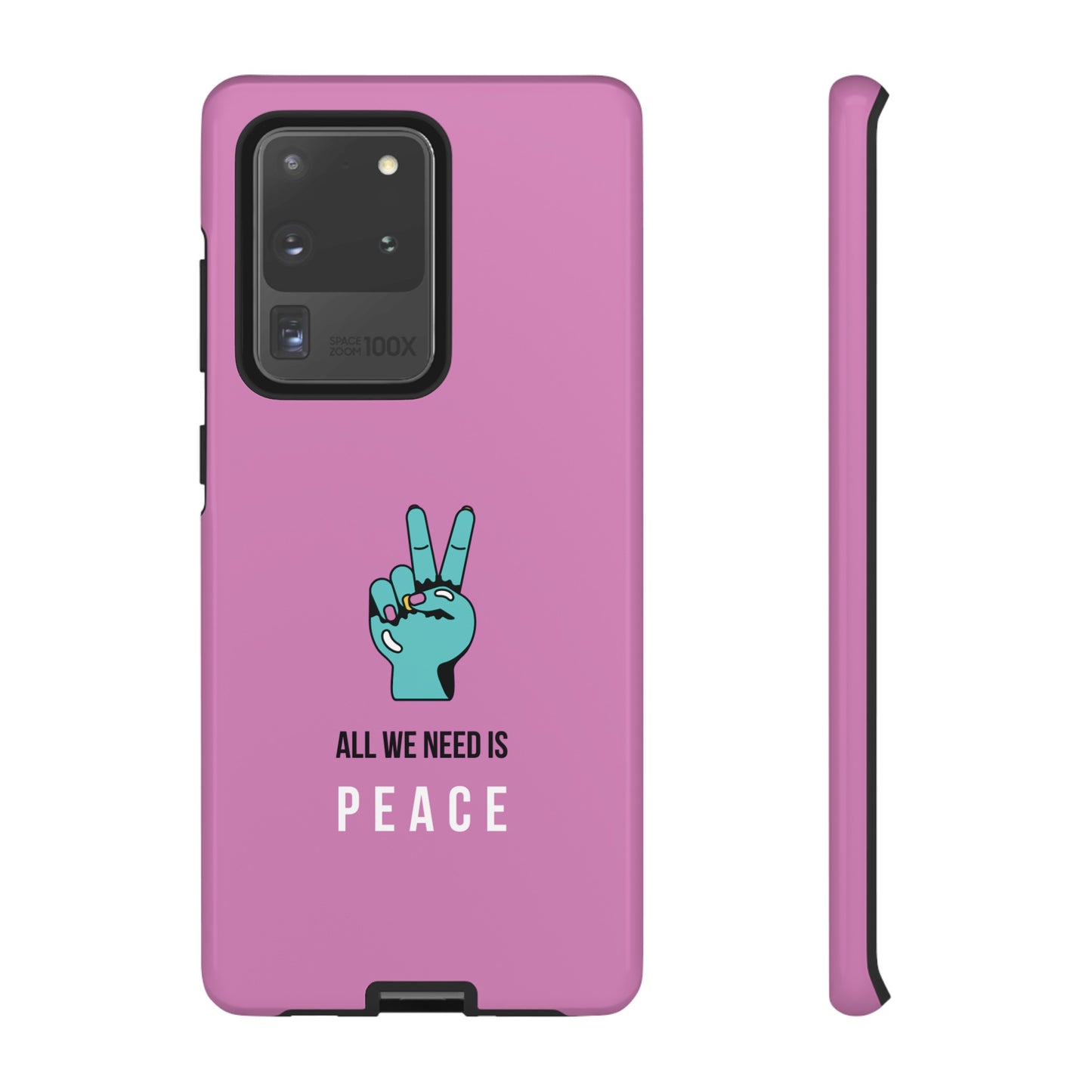 All We Need Is Peace Wallpaper Phone Case | iPhone 15 Plus/ Pro, 14, 13, 12| Google Pixel 7, Pro, 5| Samsung Galaxy S23 All Major Phone Models