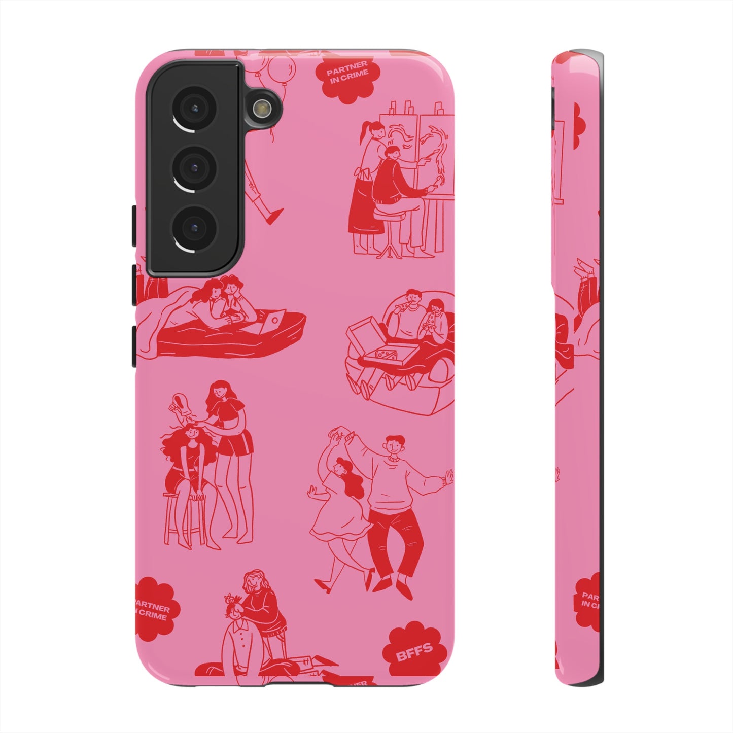 Pink Valentine's Day Wallpaper Phone Case | iPhone 15 Plus/ Pro, 14, 13, 12| Google Pixel 7, Pro, 5| Samsung Galaxy S23 All Major Phone Models