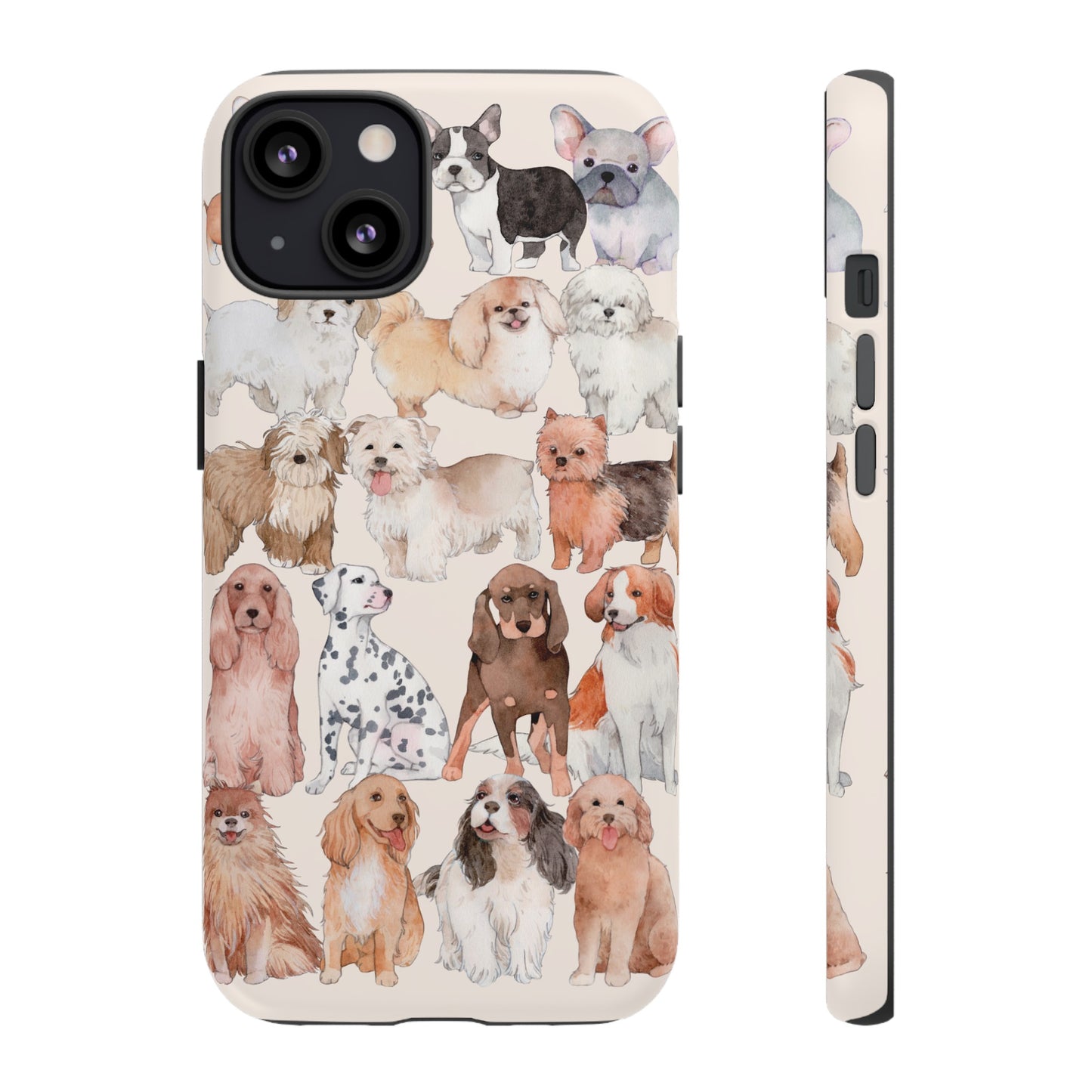 Dog Collage Wallpaper Phone Case | iPhone 15 Plus/ Pro, 14, 13, 12| Google Pixel 7, Pro, 5| Samsung Galaxy S23 All Major Phone Models