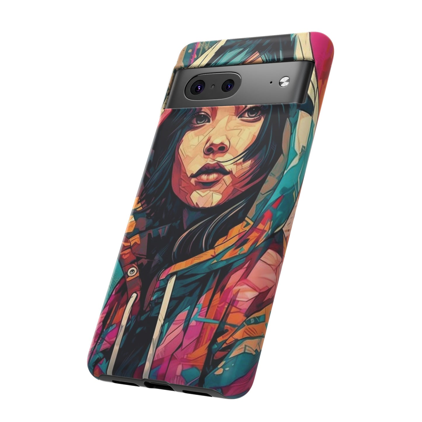 Girl Painting Wallpaper Phone Case | iPhone 15 Plus/ Pro, 14, 13, 12| Google Pixel 7, Pro, 5| Samsung Galaxy S23 All Major Phone Models