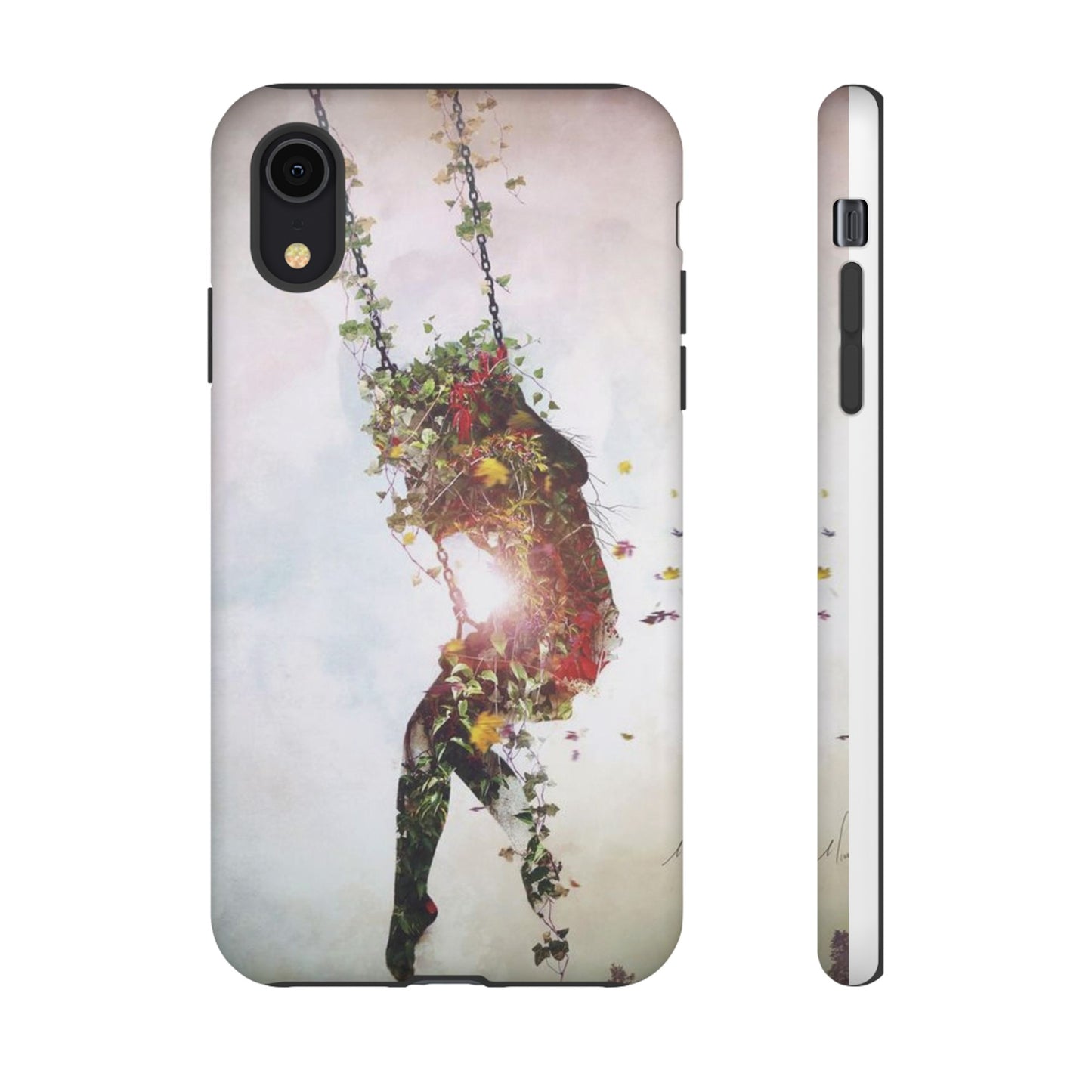 Flower Swing Girl Wallpaper Phone Case | iPhone 15 Plus/ Pro, 14, 13, 12| Google Pixel 7, Pro, 5| Samsung Galaxy S23 All Major Phone Models