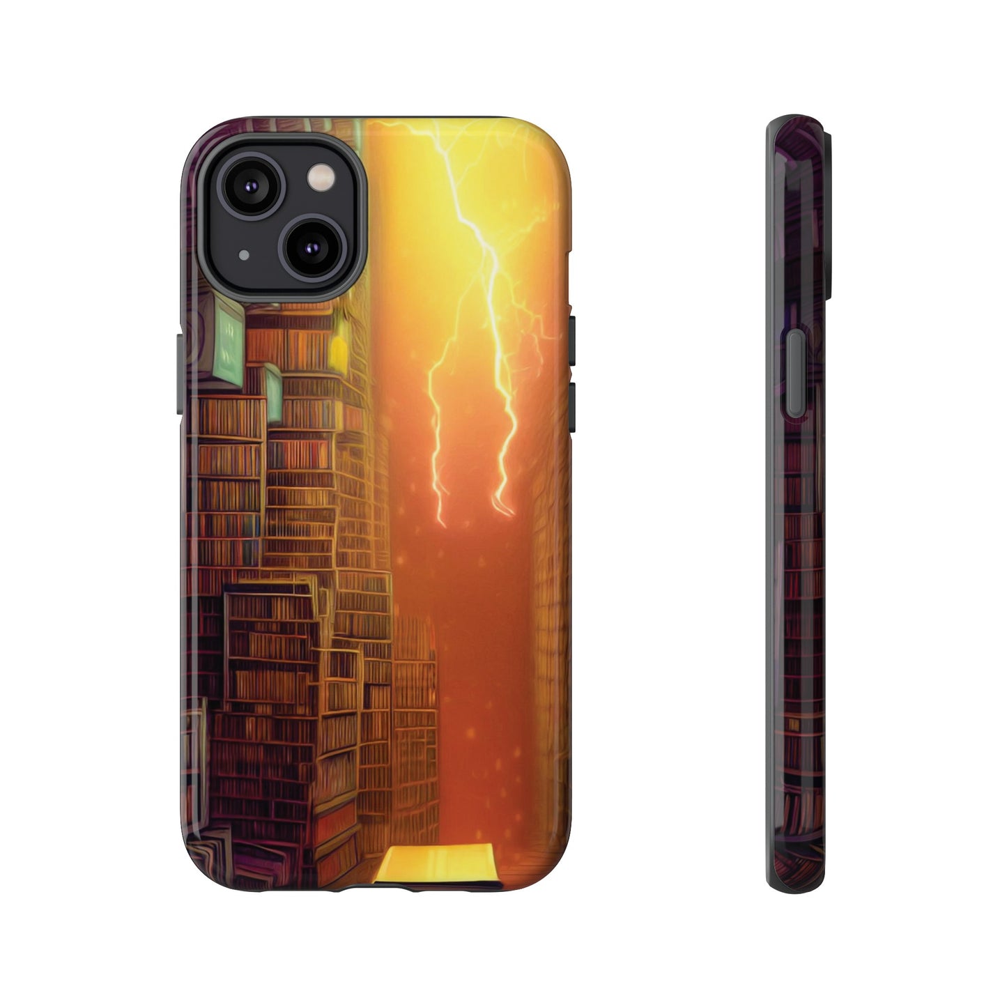 Lightning in the Library Wallpaper Phone Case | iPhone 15 Plus/ Pro, 14, 13, 12| Google Pixel 7, Pro, 5| Samsung Galaxy S23 All Major Phone Models