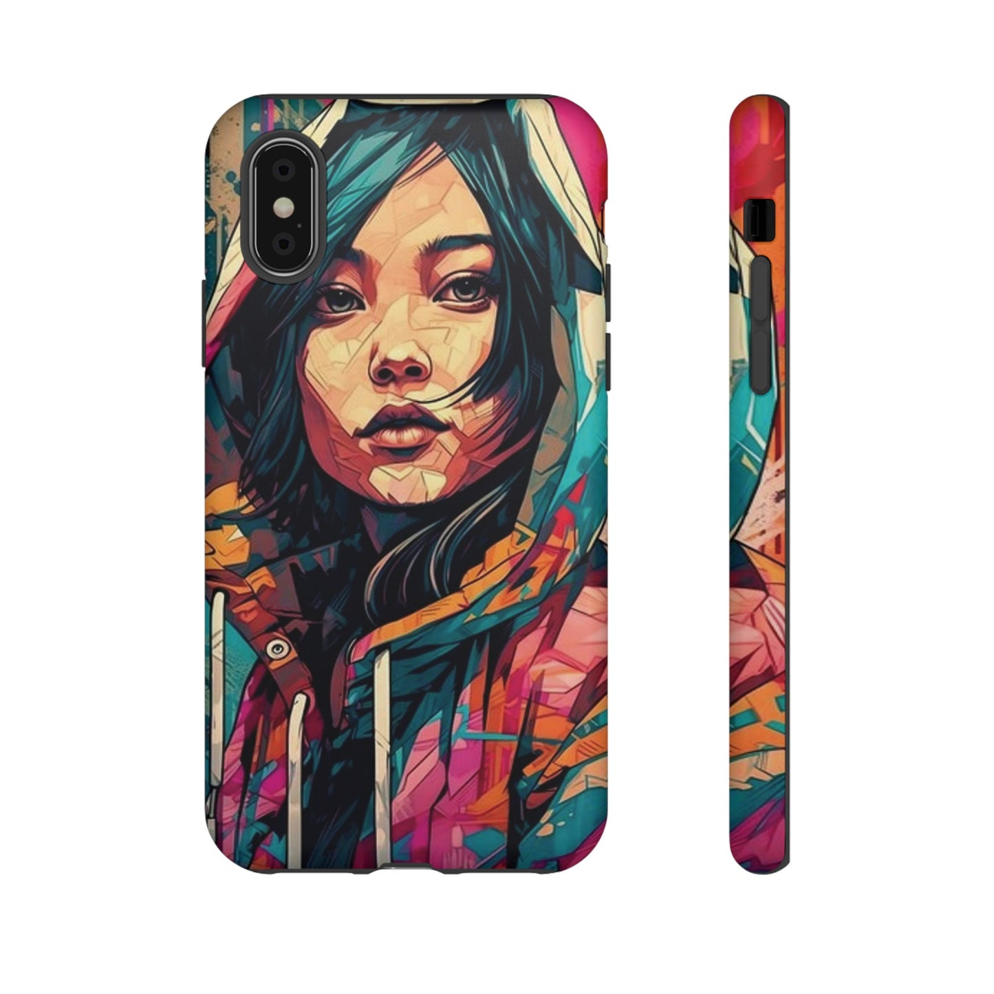 Girl Painting Wallpaper Phone Case | iPhone 15 Plus/ Pro, 14, 13, 12| Google Pixel 7, Pro, 5| Samsung Galaxy S23 All Major Phone Models