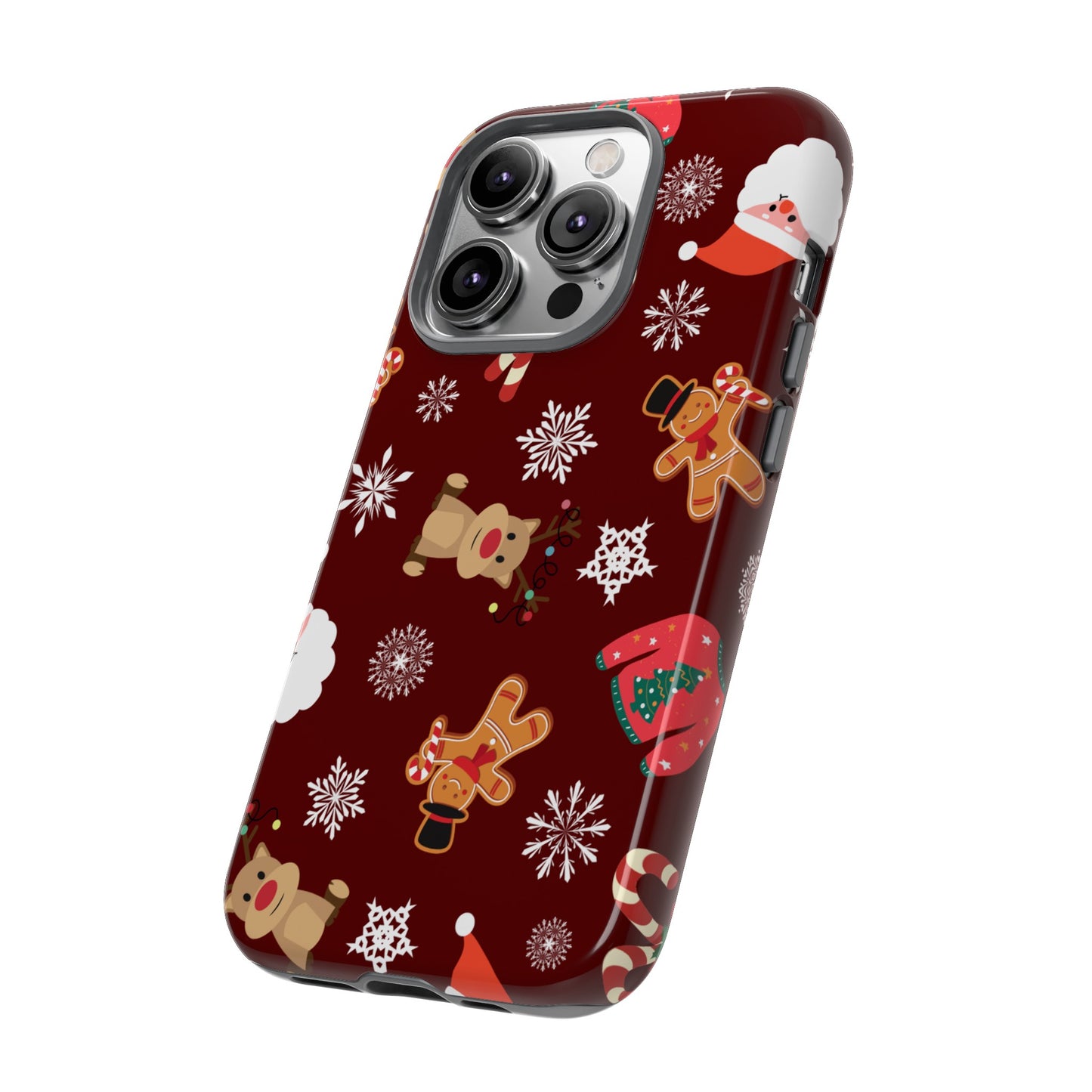 Festive Christmas Wallpaper Phone Case | iPhone 15 Plus/ Pro, 14, 13, 12| Google Pixel 7, Pro, 5| Samsung Galaxy S23 All Major Phone Models