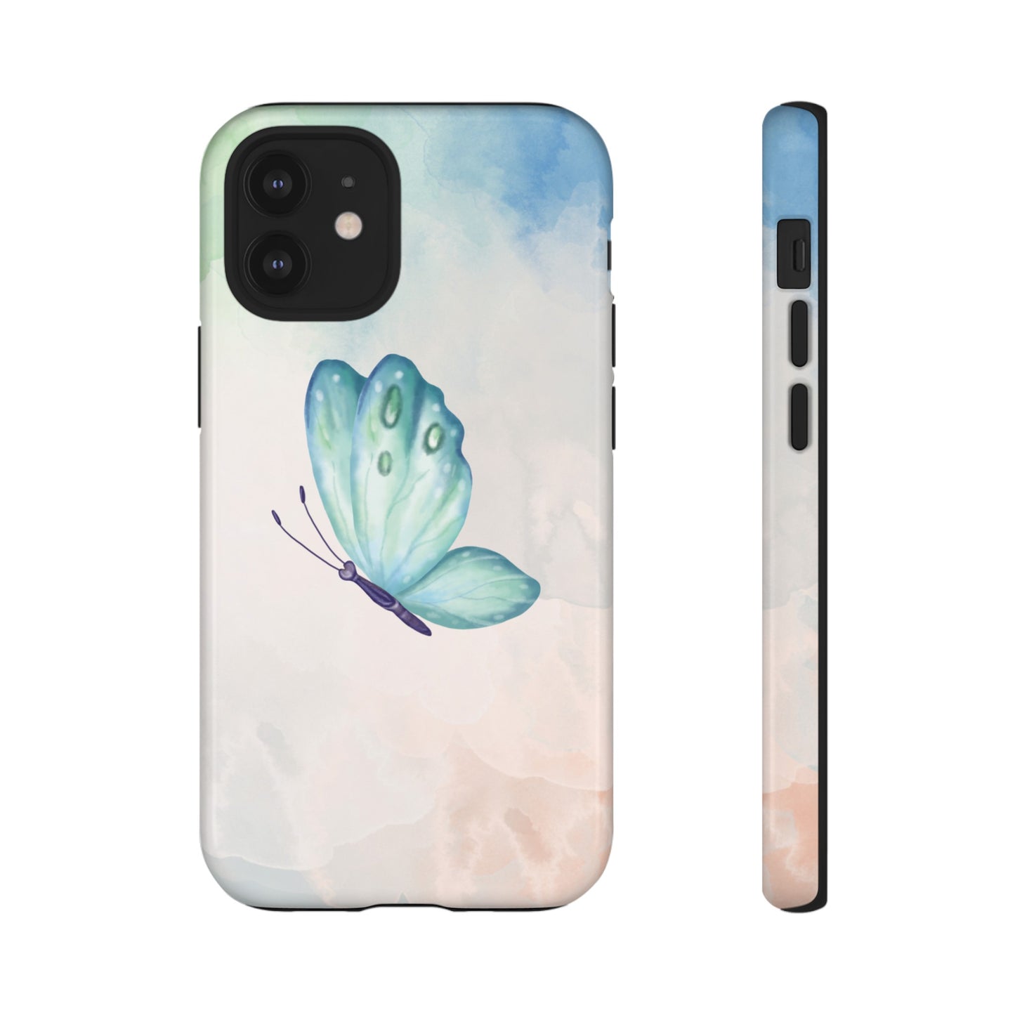 Blue Butterfly Wallpaper Phone Case  | iPhone 15 Plus/ Pro, 14, 13, 12| Google Pixel 7, Pro, 5| Samsung Galaxy S23 All Major Phone Models