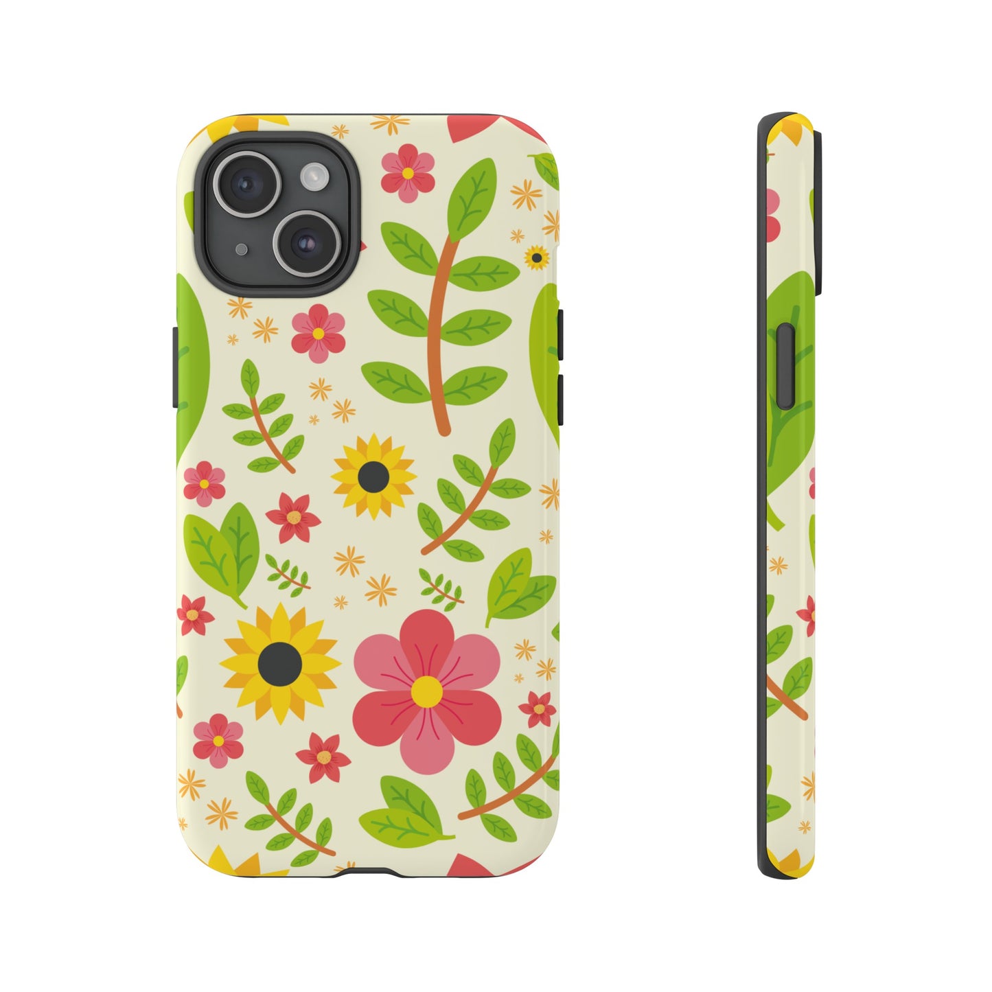 Botanical Flowers Phone Case | iPhone 15 Plus/ Pro, 14, 13, 12| Google Pixel 7, Pro, 5| Samsung Galaxy S23 All Major Phone Models