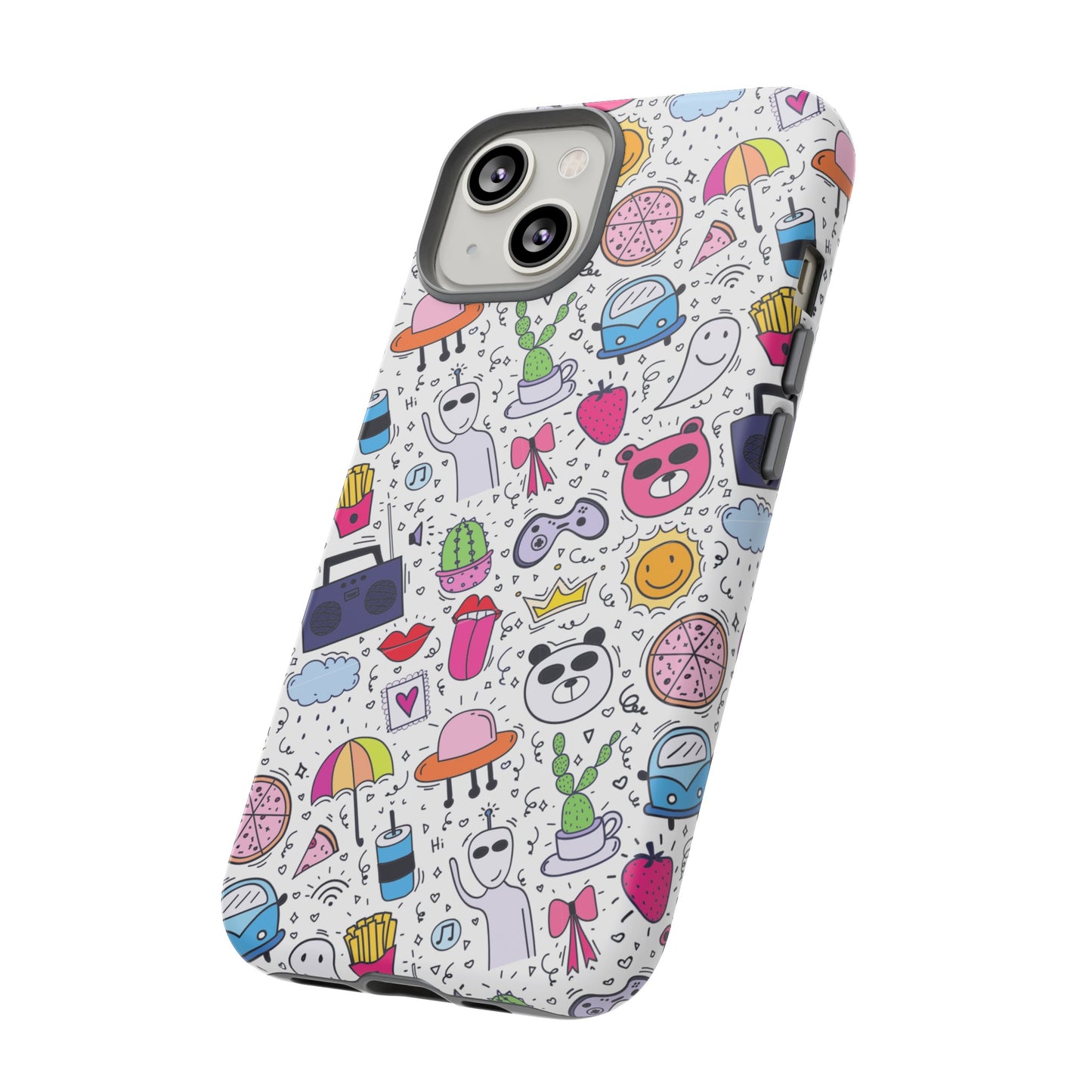 Cartoon Collage Phone Case | iPhone 15 Plus/ Pro, 14, 13, 12| Google Pixel 7, Pro, 5| Samsung Galaxy S23 All Major Phone Models