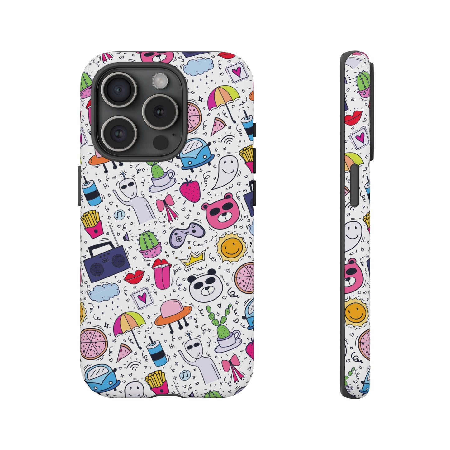 Cartoon Collage Phone Case | iPhone 15 Plus/ Pro, 14, 13, 12| Google Pixel 7, Pro, 5| Samsung Galaxy S23 All Major Phone Models